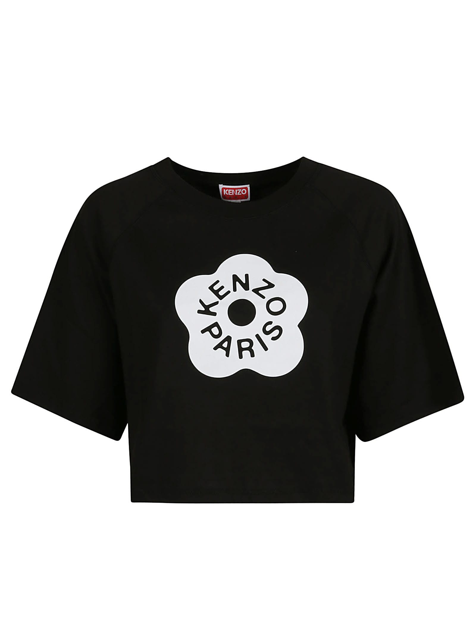 Kenzo Boke 2.0 Cropped Boxy T-shirt In Black