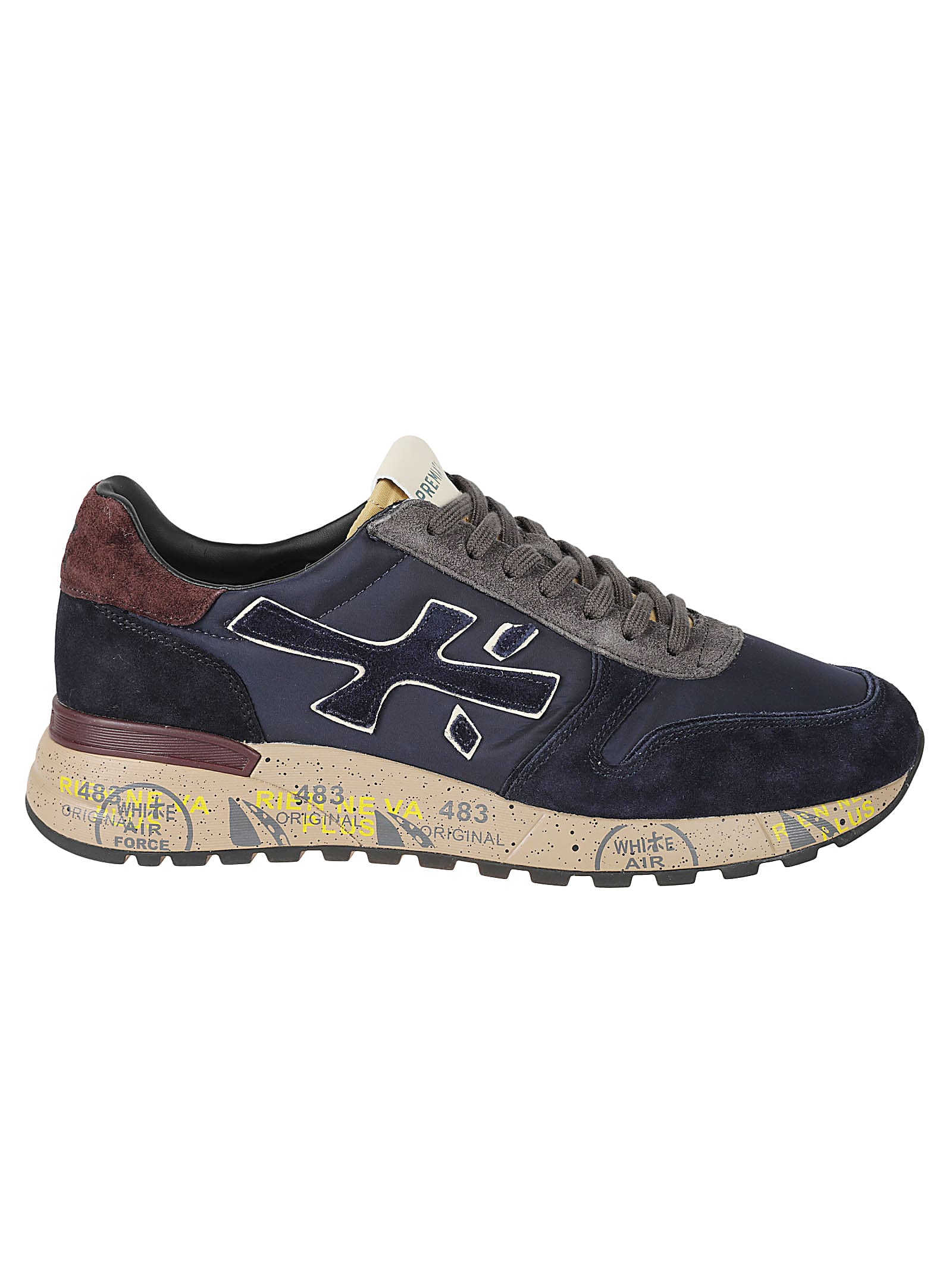 Shop Premiata Mick Sneakers In Blu Scuro