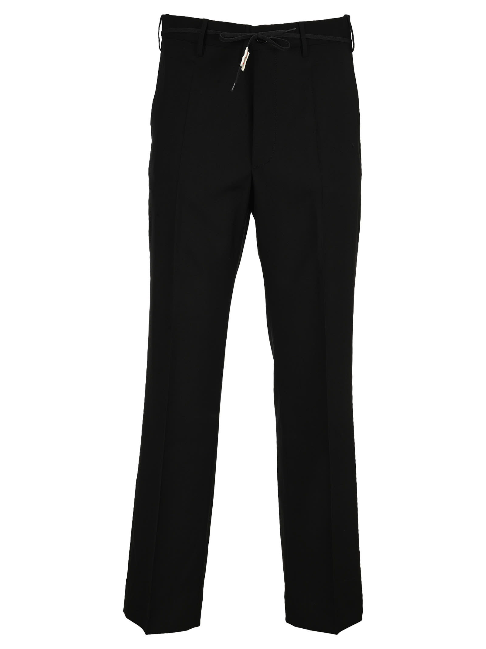 Marni Trousers In Cool Wool With Drawstring At Waist