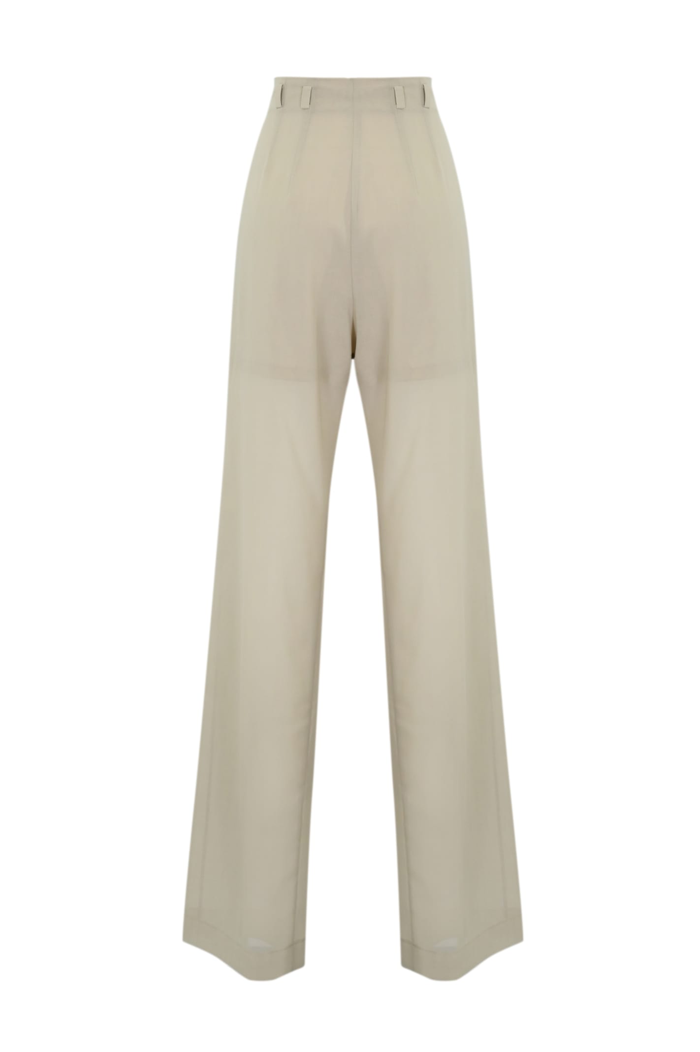 Shop Philosophy Di Lorenzo Serafini Wool Trousers With Pleats In Grey