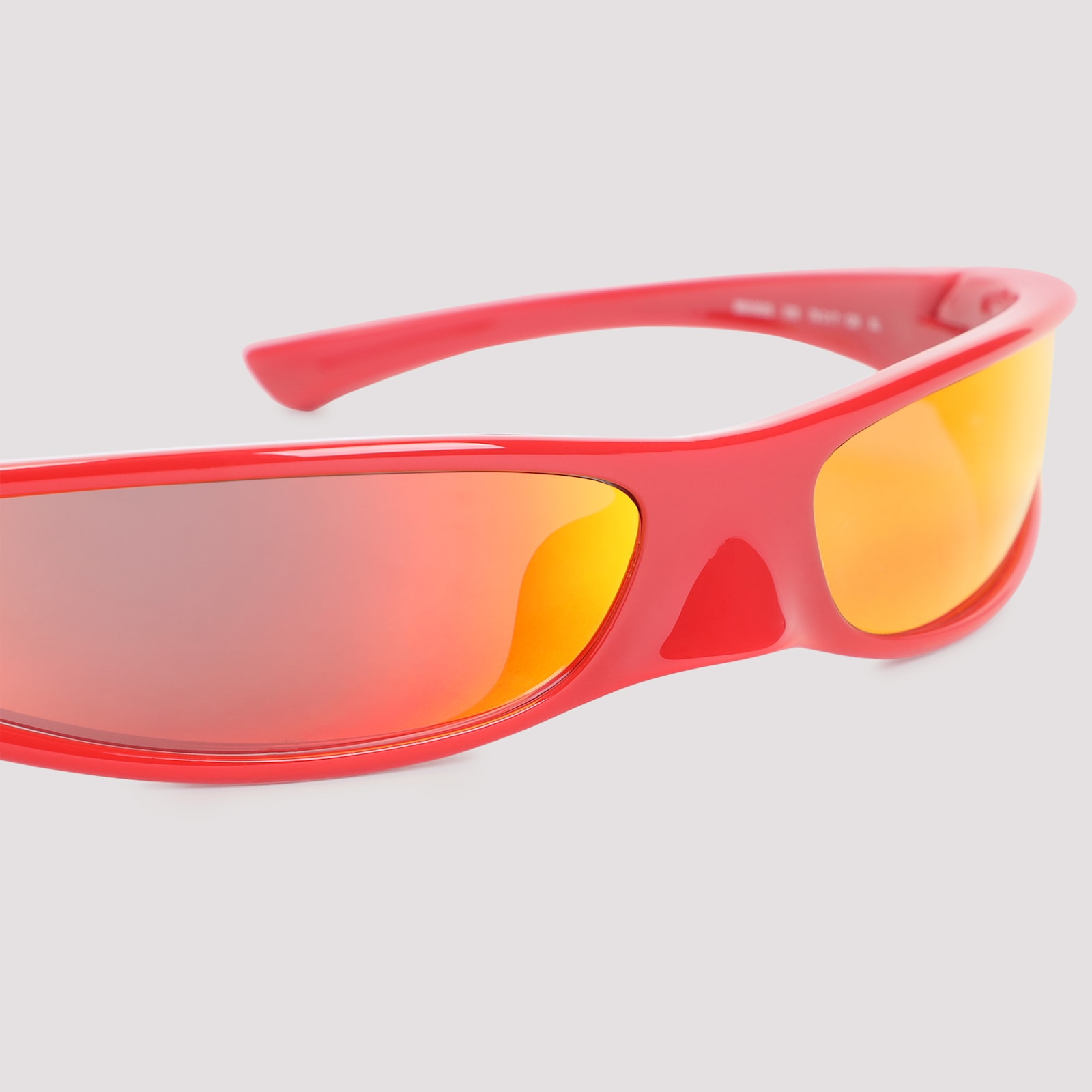 Balenciaga Blade Rectangular Wraparound Sunglasses In Pink