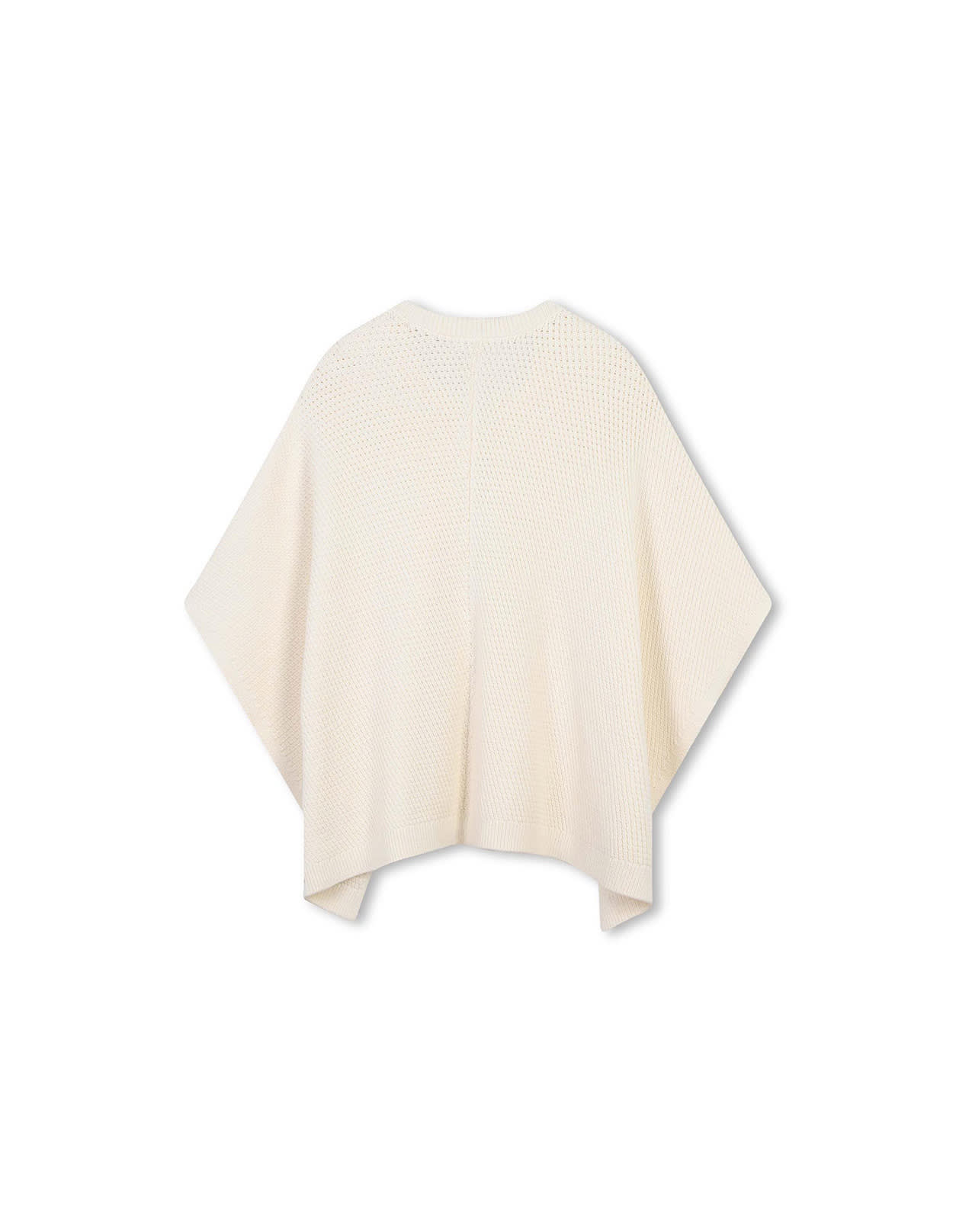 Shop Chloé White Knitted Cape With Appliqué