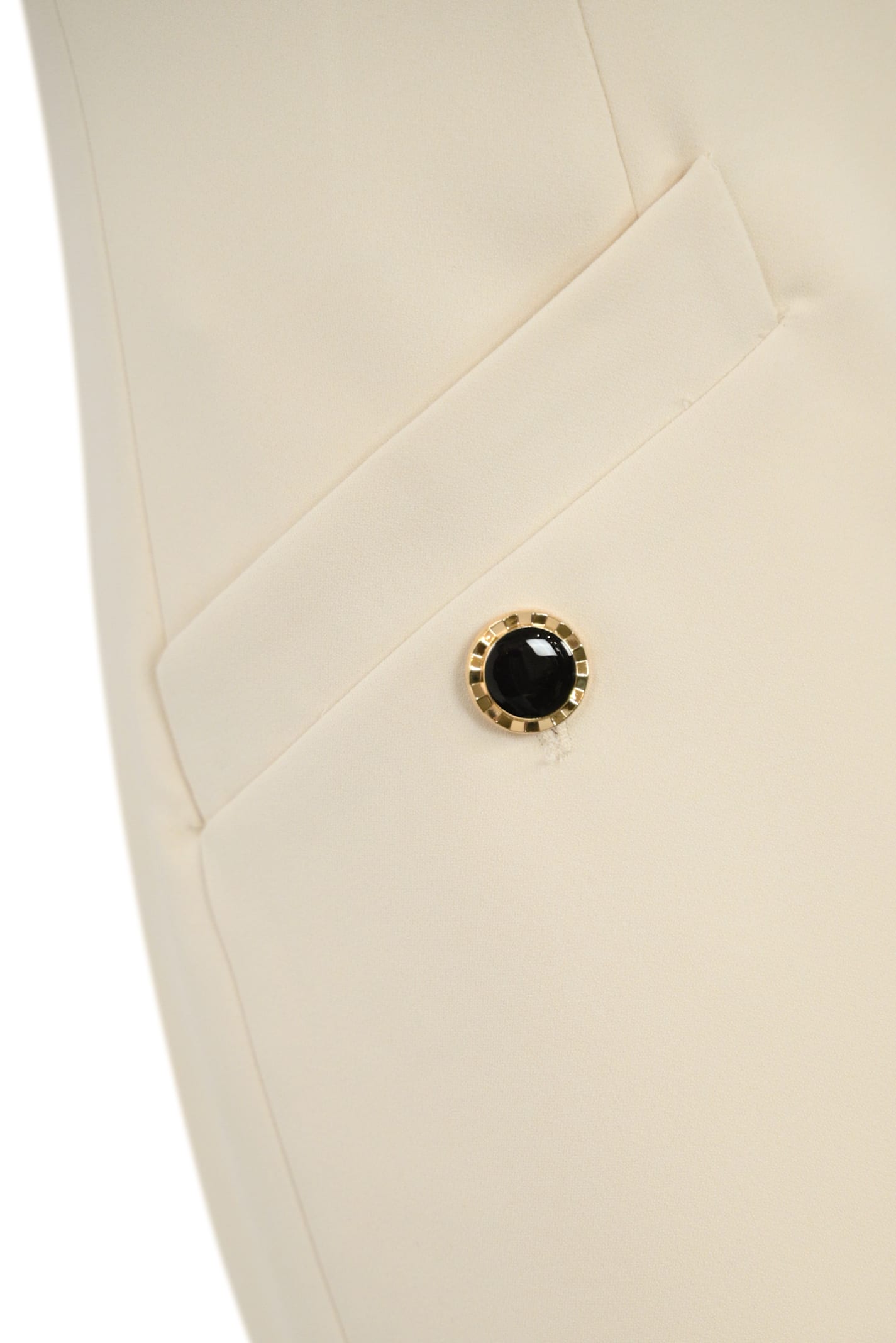TWINSET FLUID CREPE TUNIC WITH BUTTONS