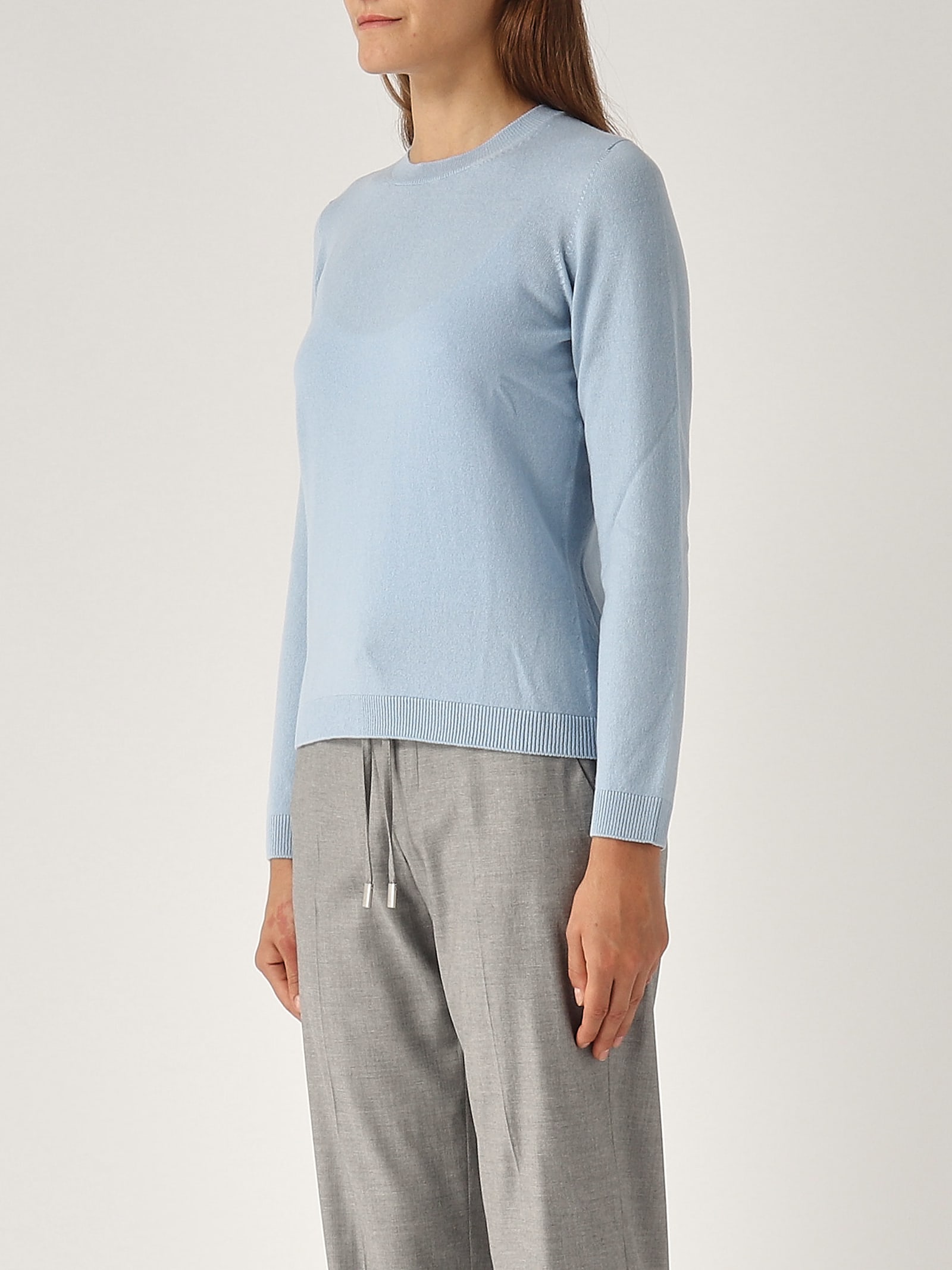 Shop Gran Sasso Wool Sweater In Cielo