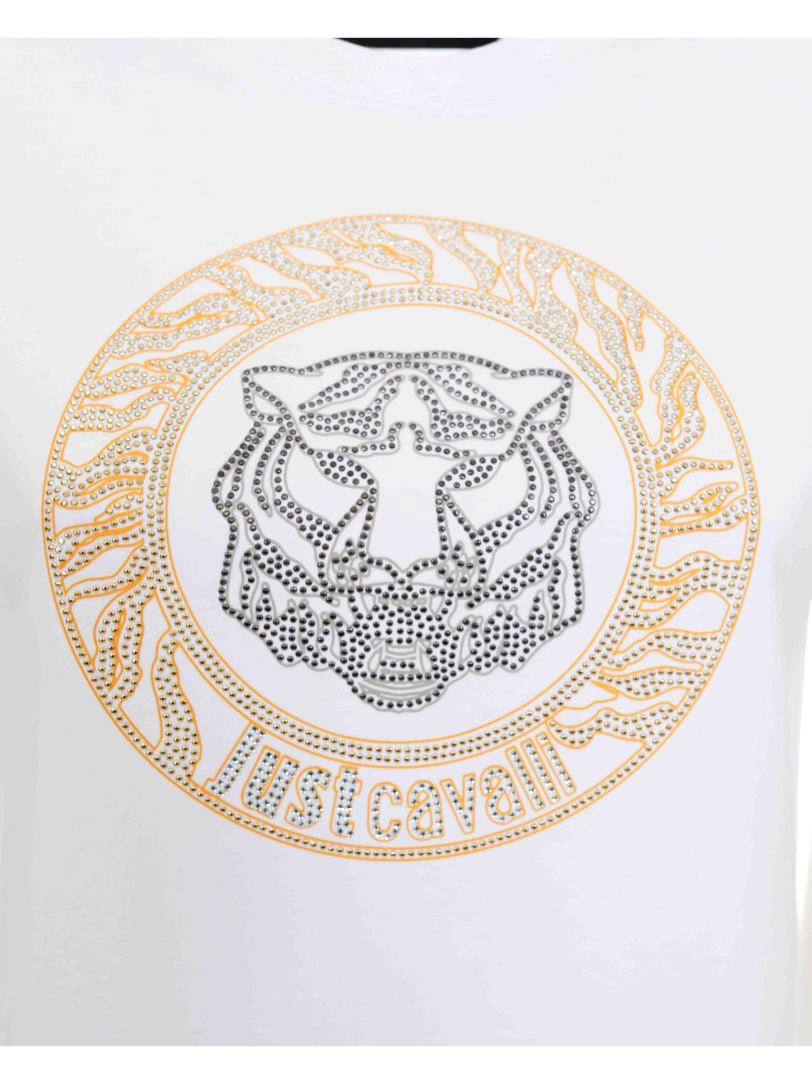 Shop Just Cavalli T-shirt In White
