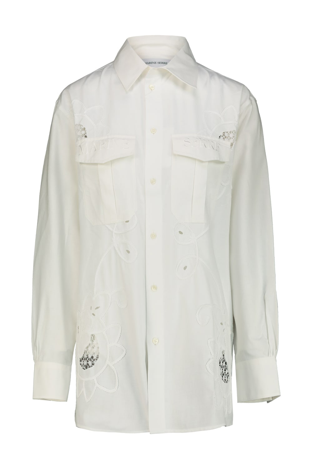 Marine Serre Shirt In Regenerated Household Linen Clothing