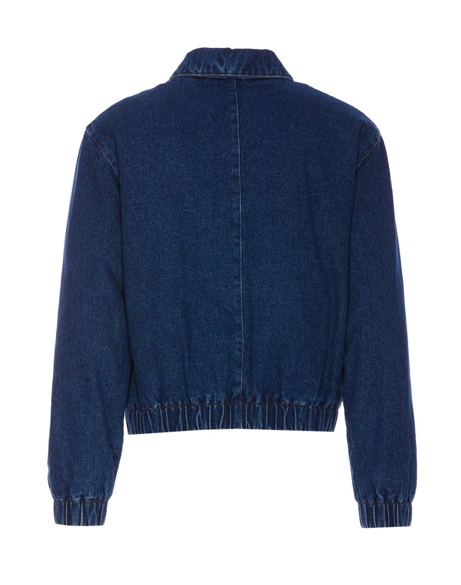 Shop Ami Alexandre Mattiussi Ami De Coeur Denim Jacket In Blue