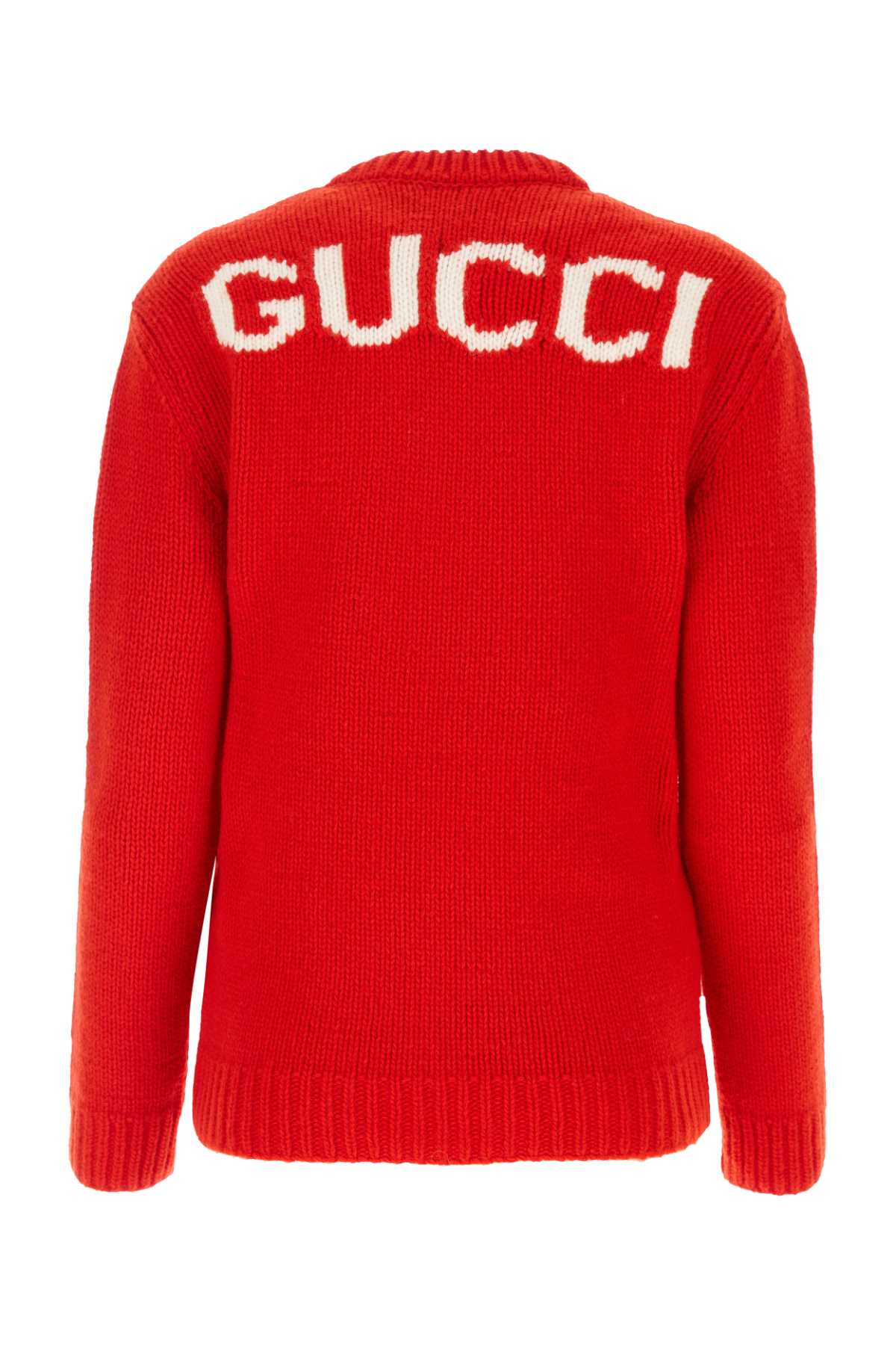 Gucci Red Wool Sweater In Redivory