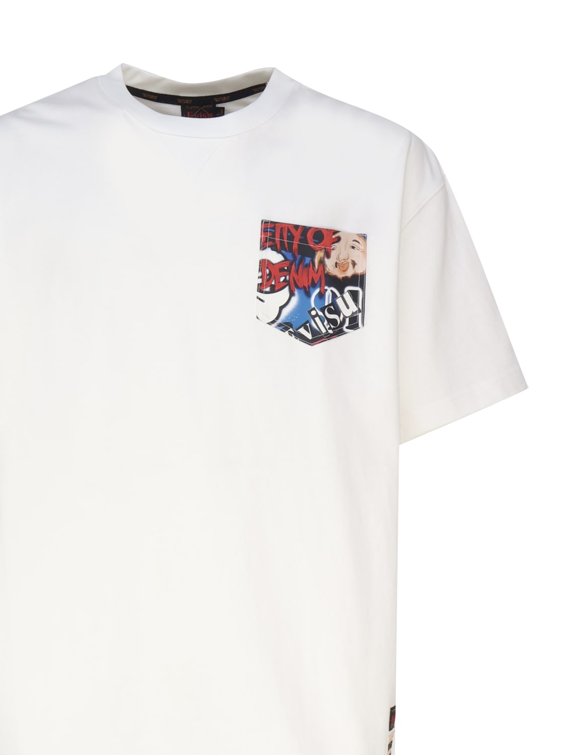 Evisu SEAGULL GRAFFITI TEE - Print T-shirt - off-white/white 