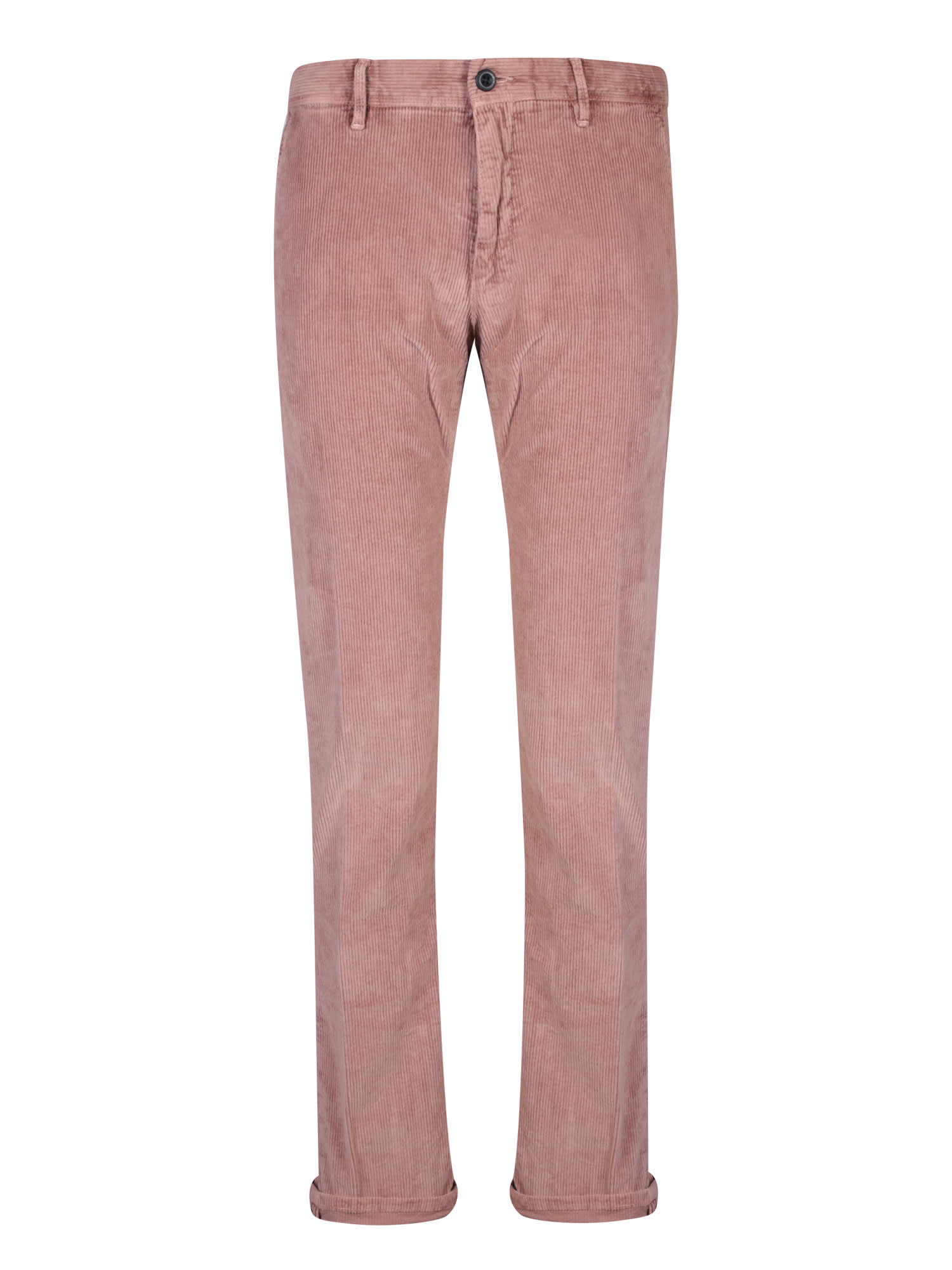 Shop Incotex Veltev Pink Trousers
