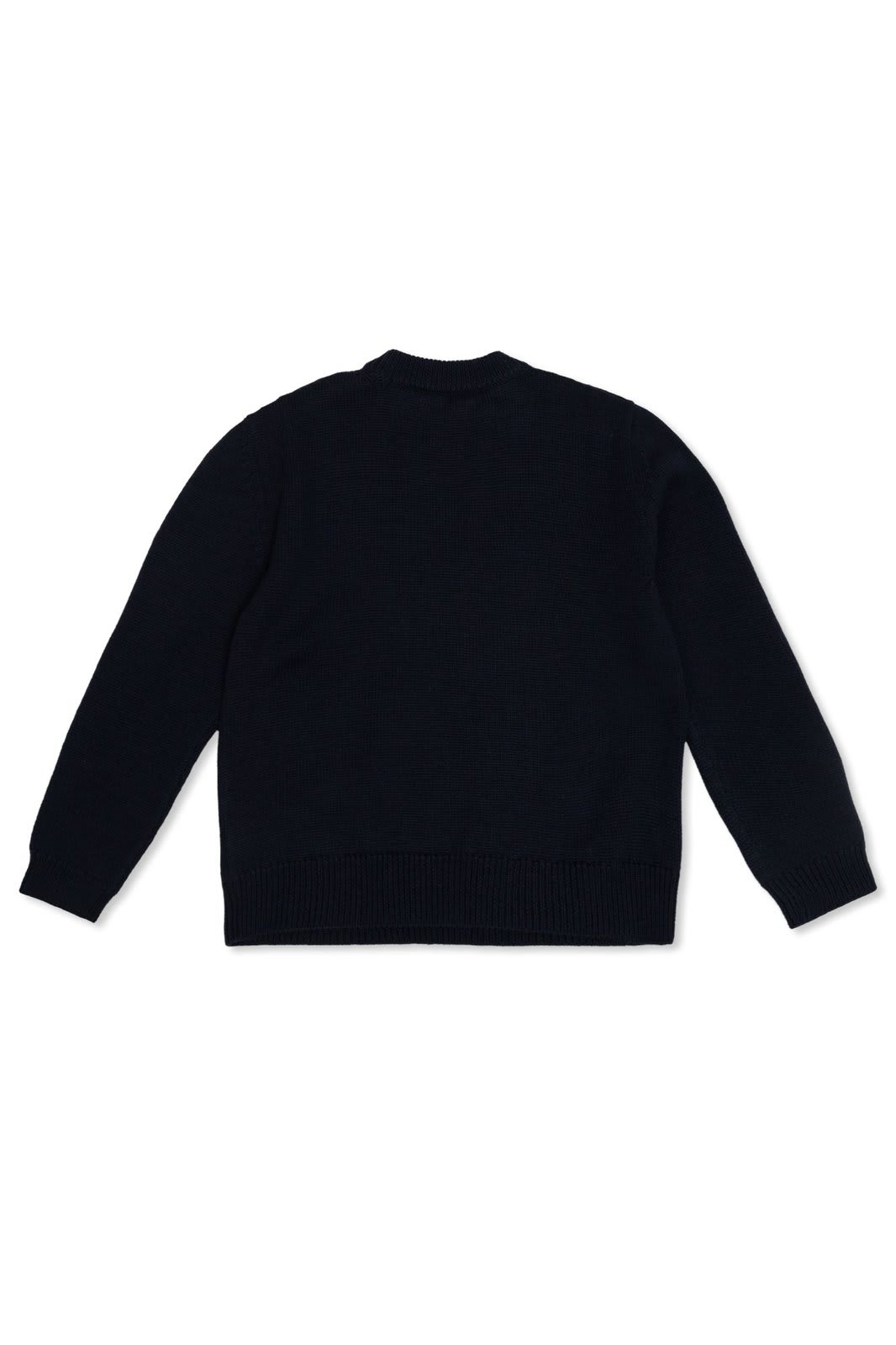 Shop Dolce & Gabbana Logo Intarsia Knitted Jumper