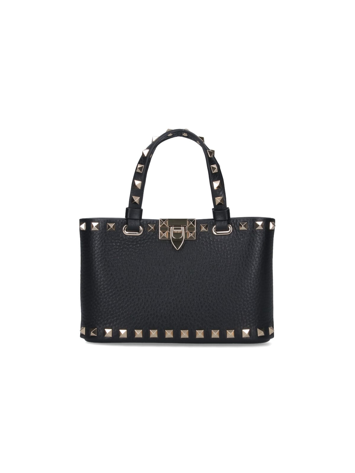 Valentino Garavani Mini Tote Bag Rockstud In Black