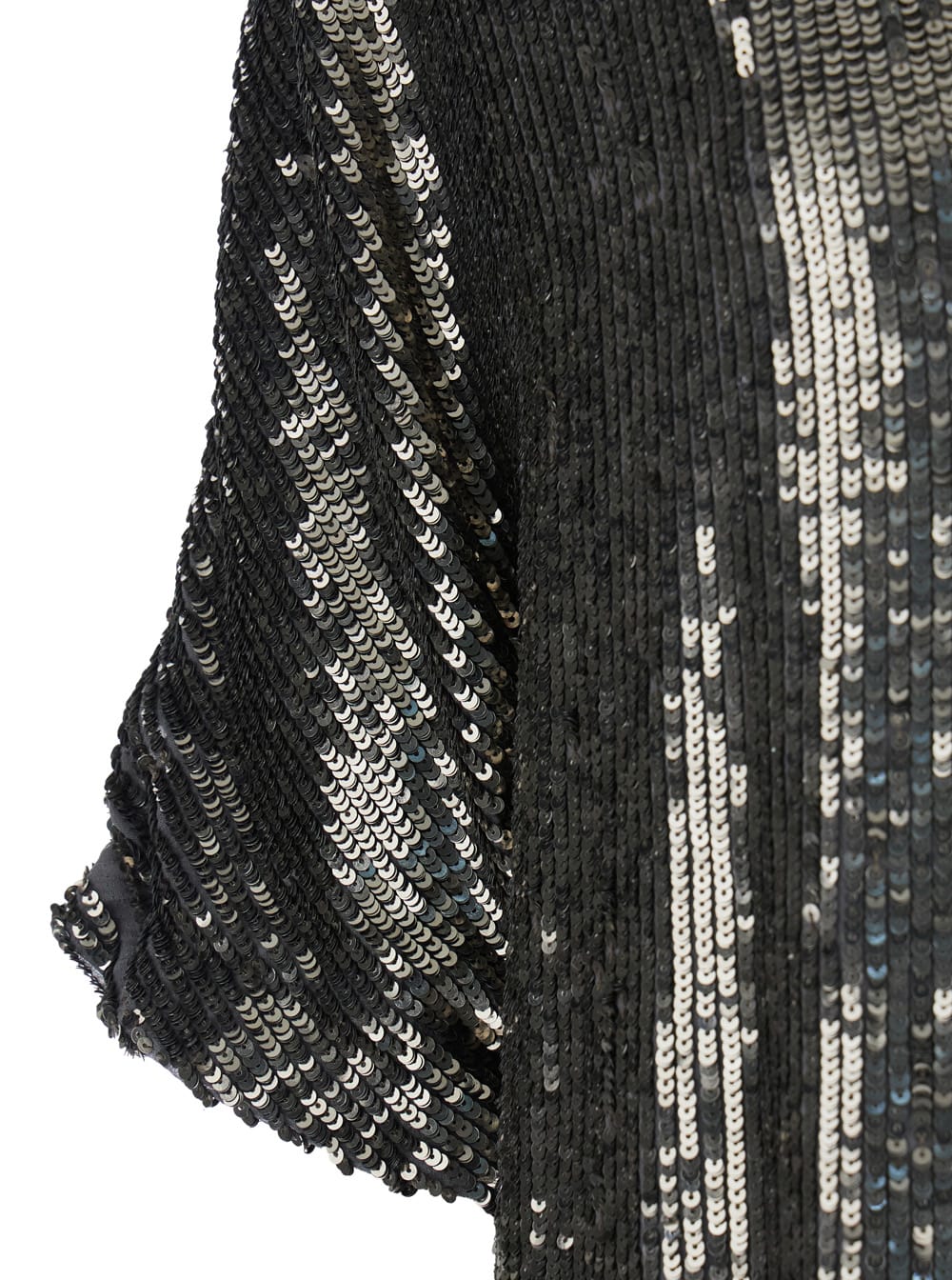 P.A.R.O.S.H METALLIC SEQUIN BLOUSE WITH V NECK IN TECH FABRIC WOMAN