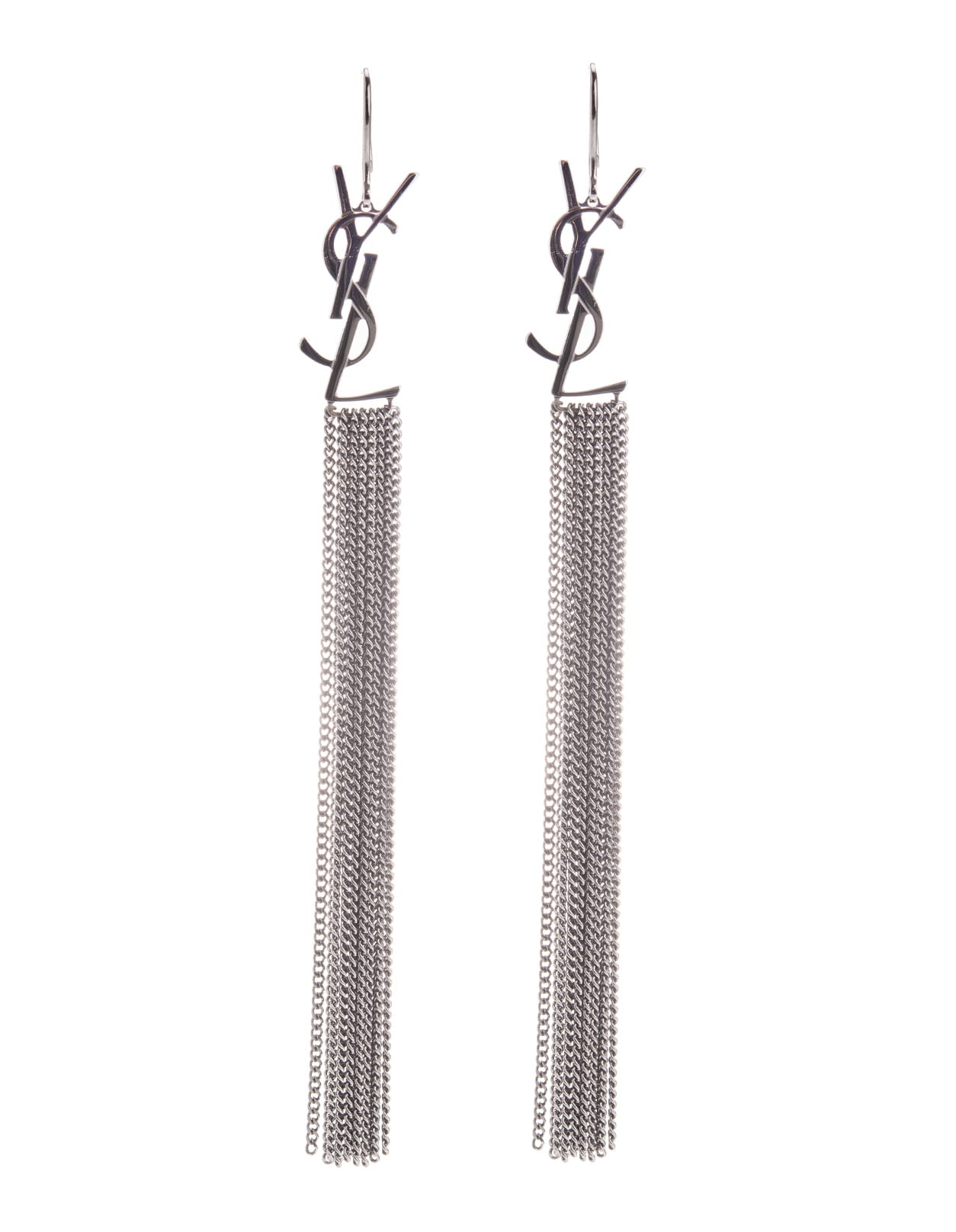Saint Laurent Monogramm Chain Earrings