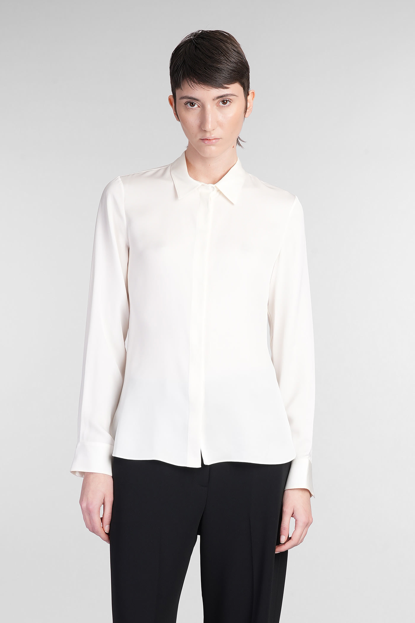 Shirt In Beige Silk