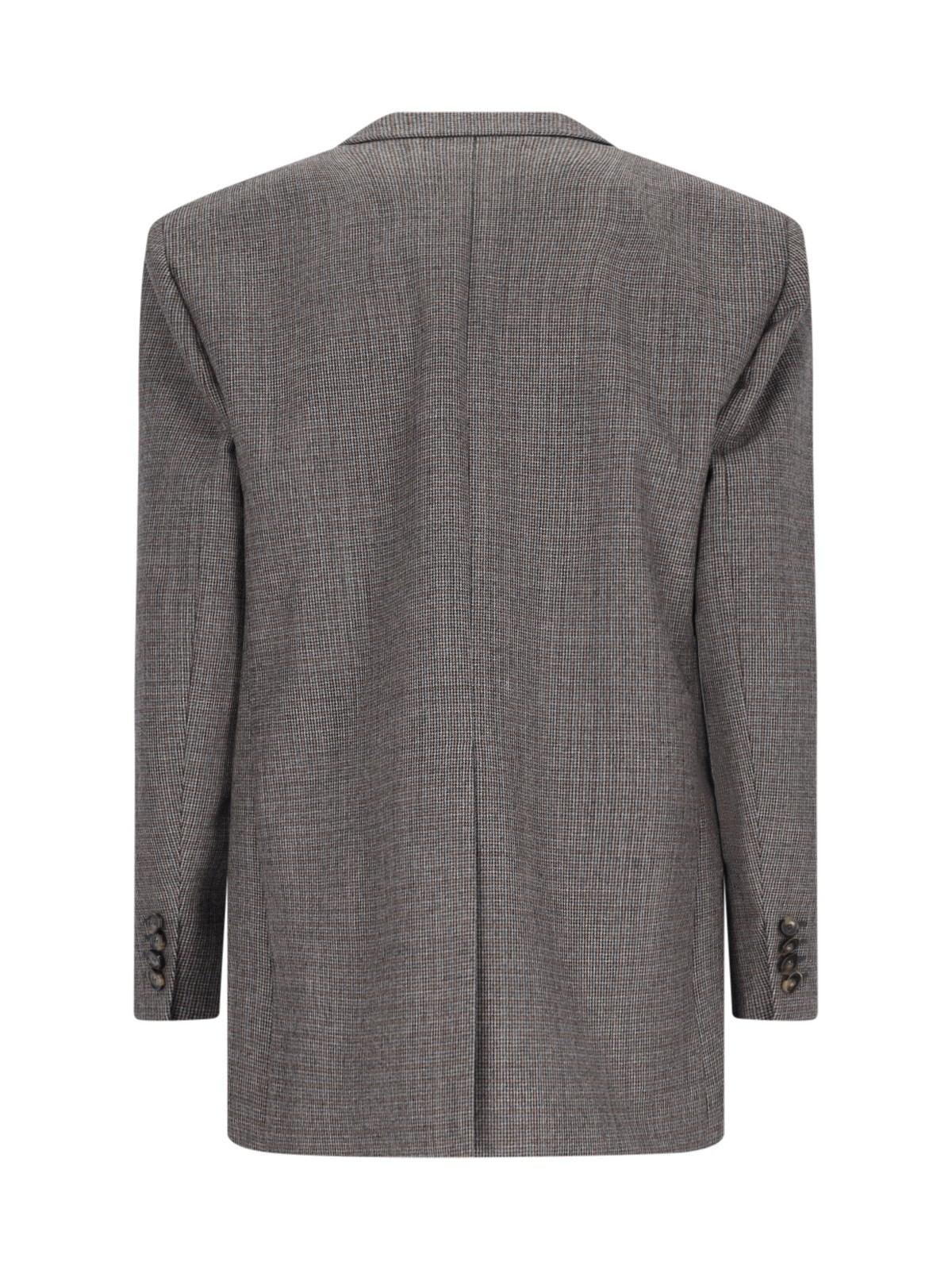 Shop Stella Mccartney Single-breasted Blazer In Grey