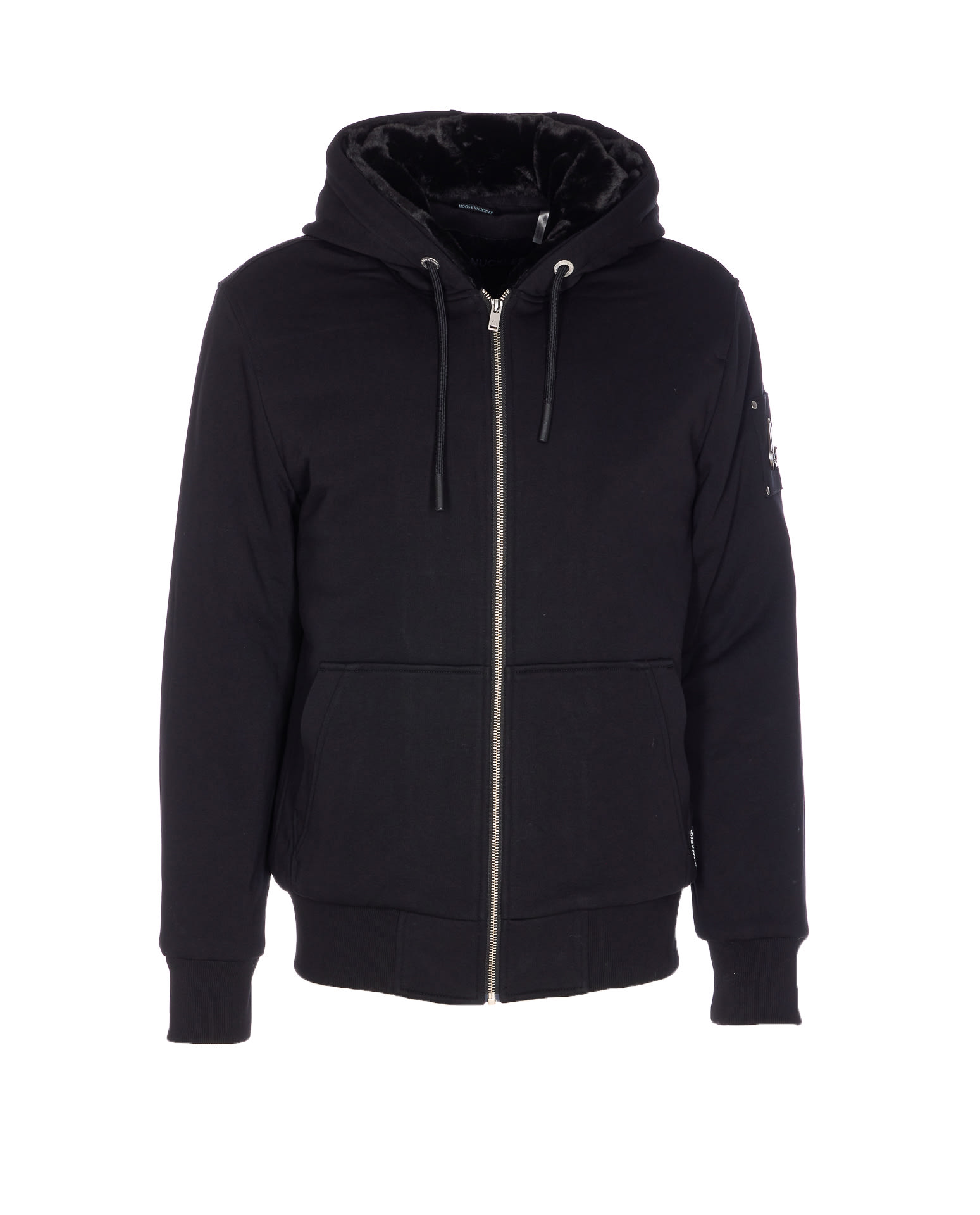 Moose Knuckles Classic Bunny Sweatshirt In Black
