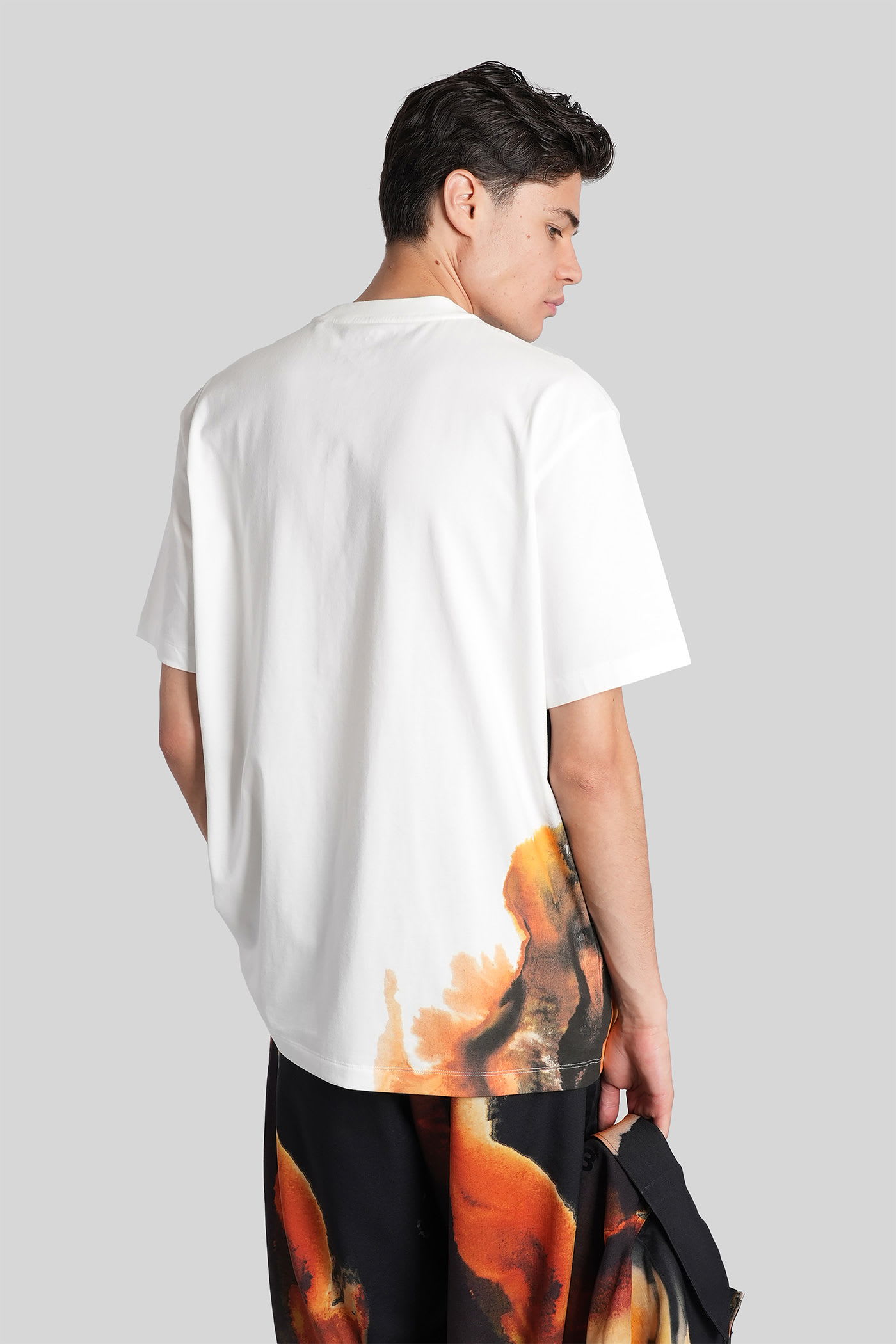 Y-3 Adidas Short Sleeve T-shirt In White