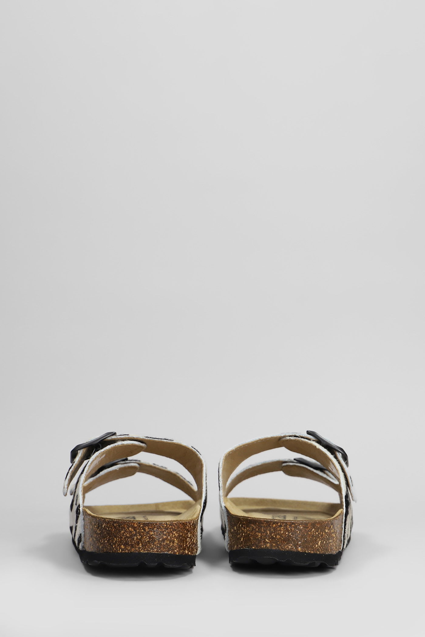 Shop Cubanas Amalia Flats In White Pony Skin