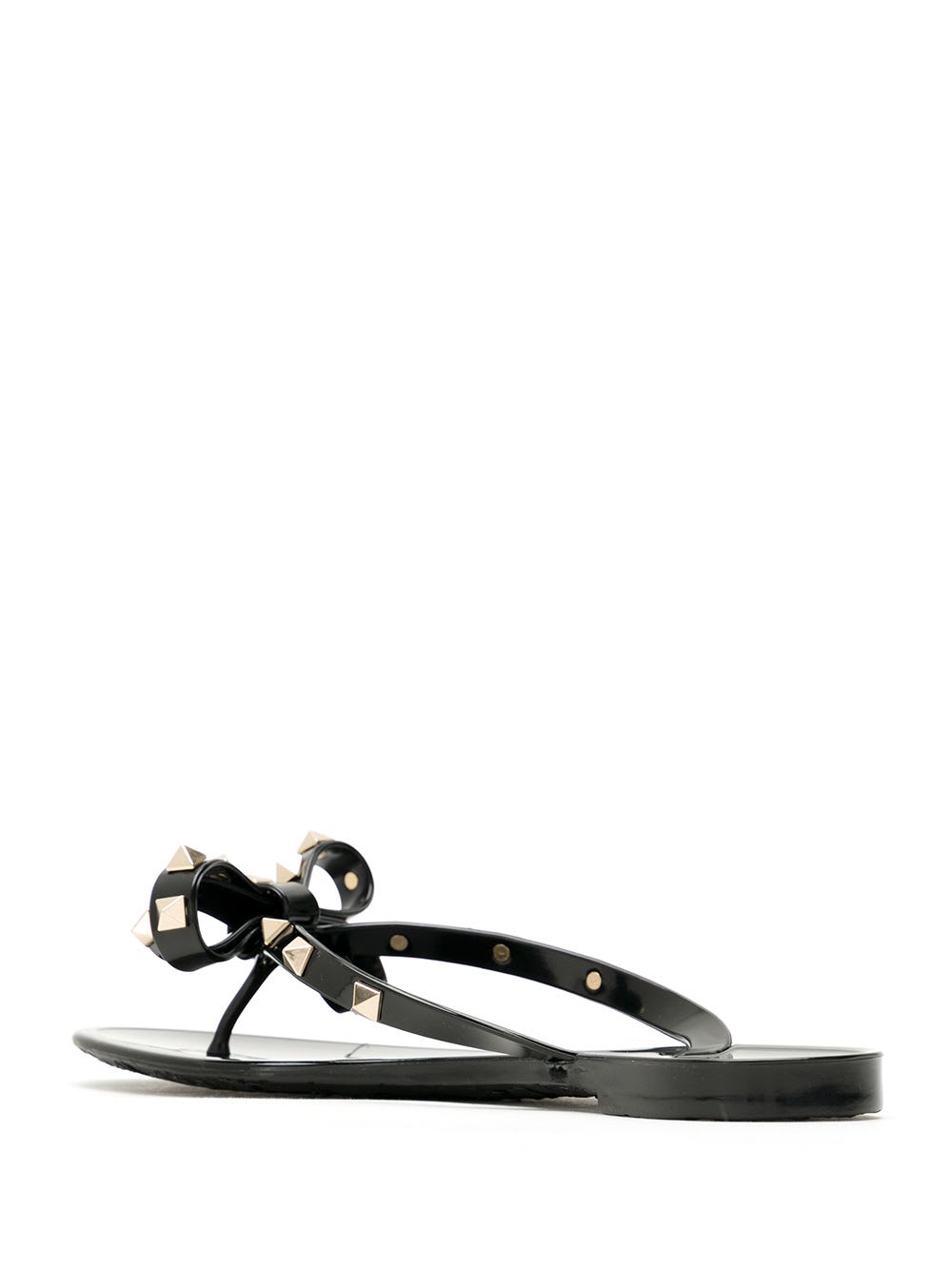 Valentino Rockstud Rubber Flip Flop In Multi