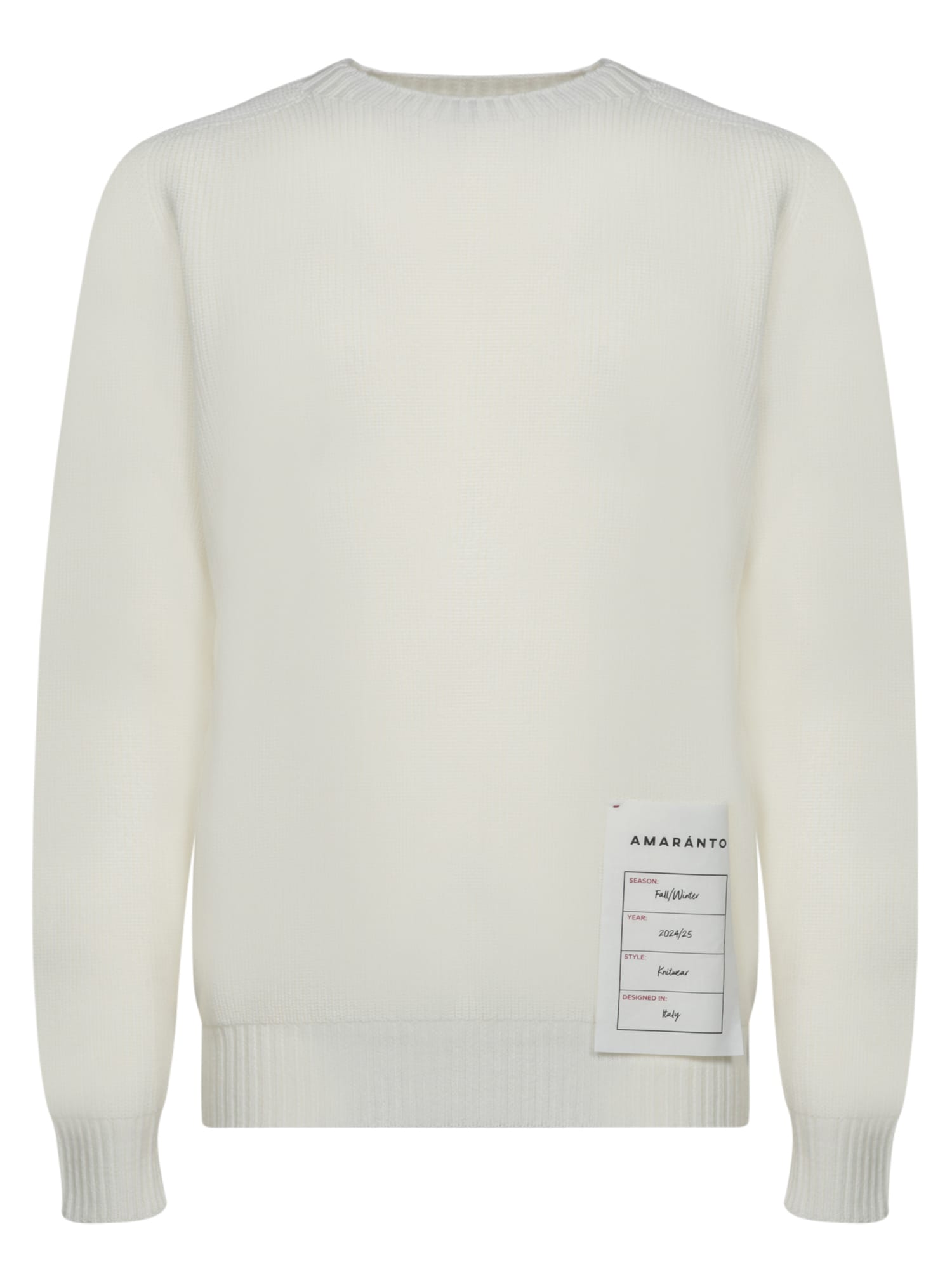 English Wool Sweater In Cream