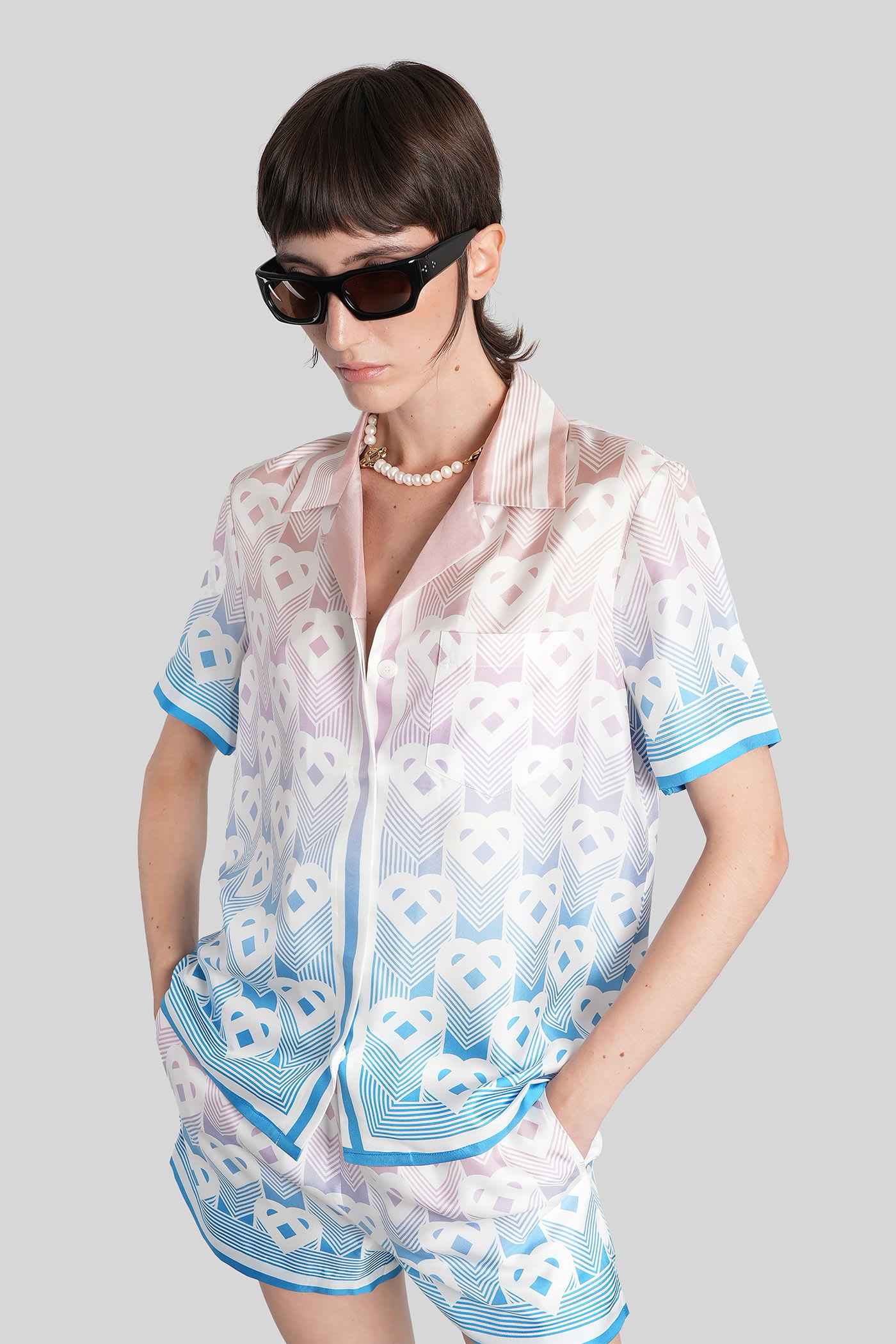 Casablanca Monogrammed Shirt In Multi