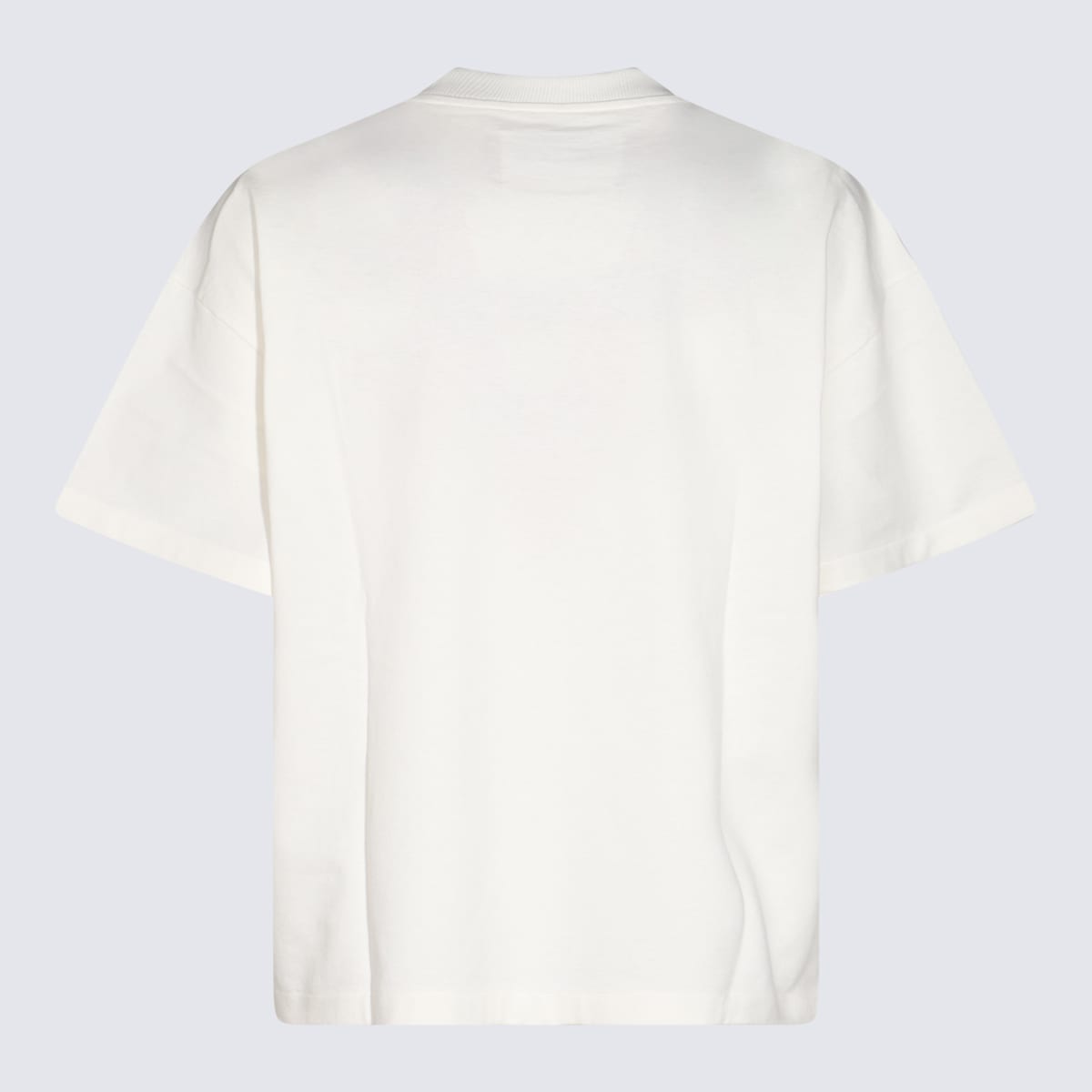 Shop Jil Sander White Cotton T-shirt In Porcelain