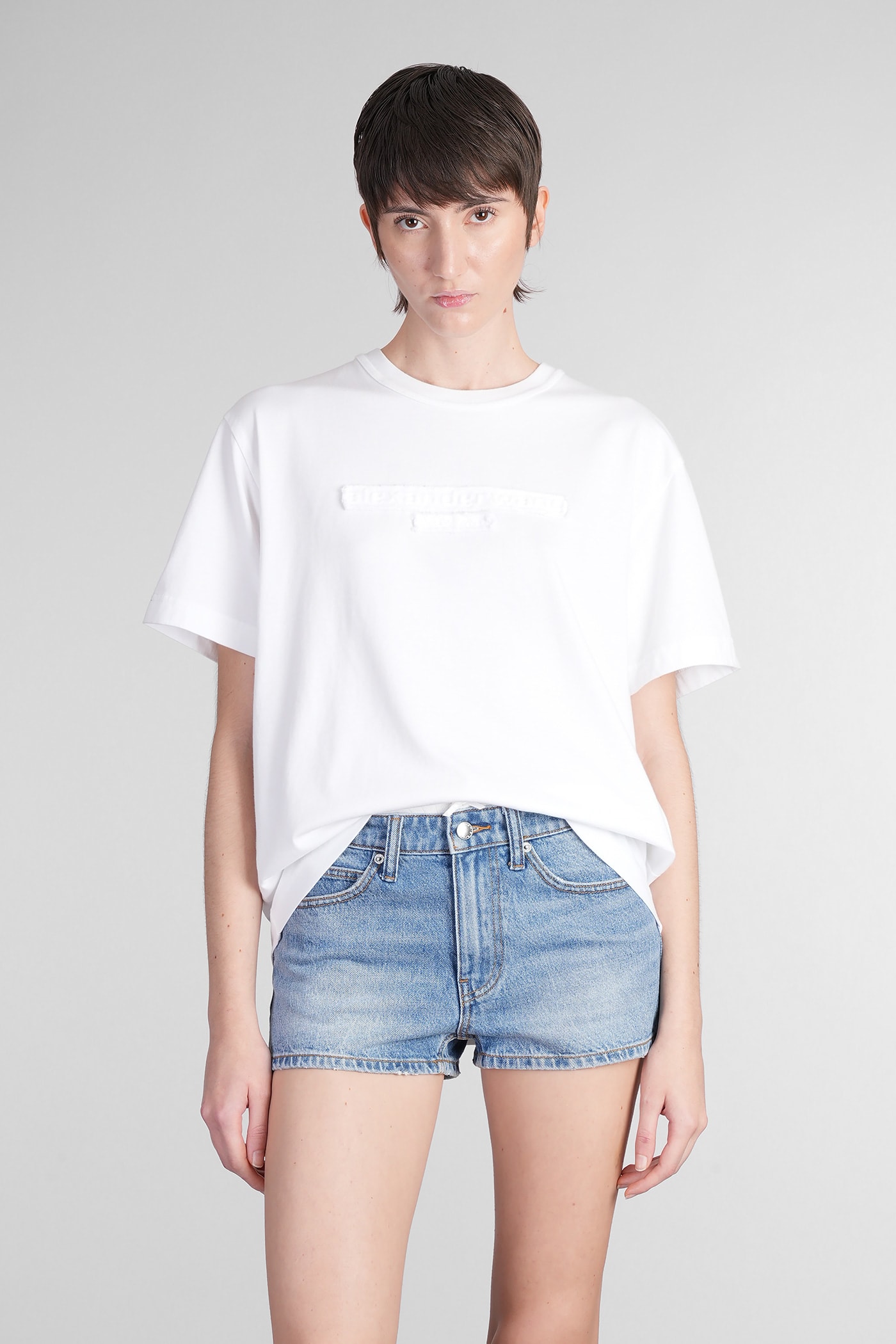 T-shirt In White Cotton