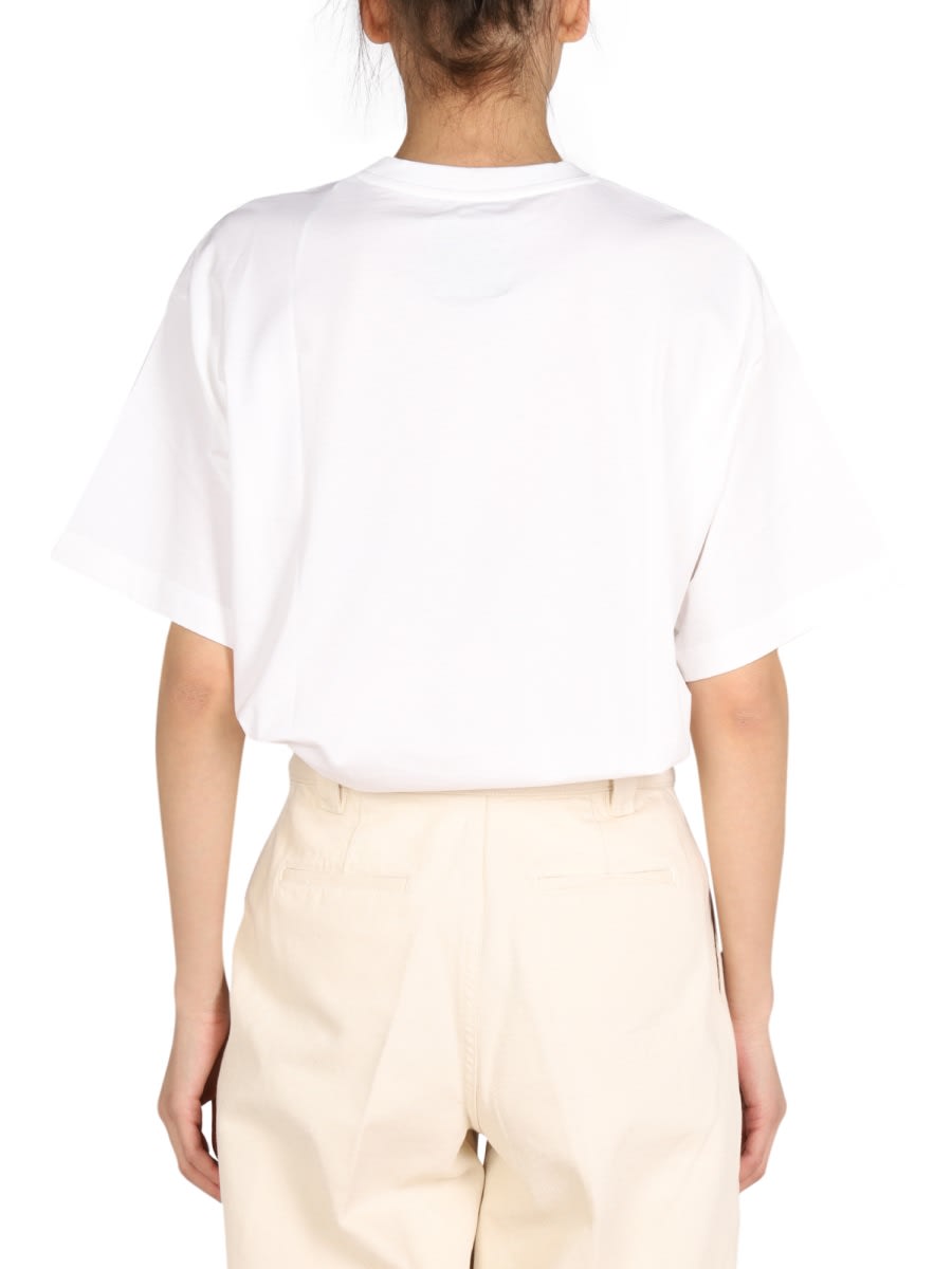 Shop Philippe Model Monique Bretonnes T-shirt In White