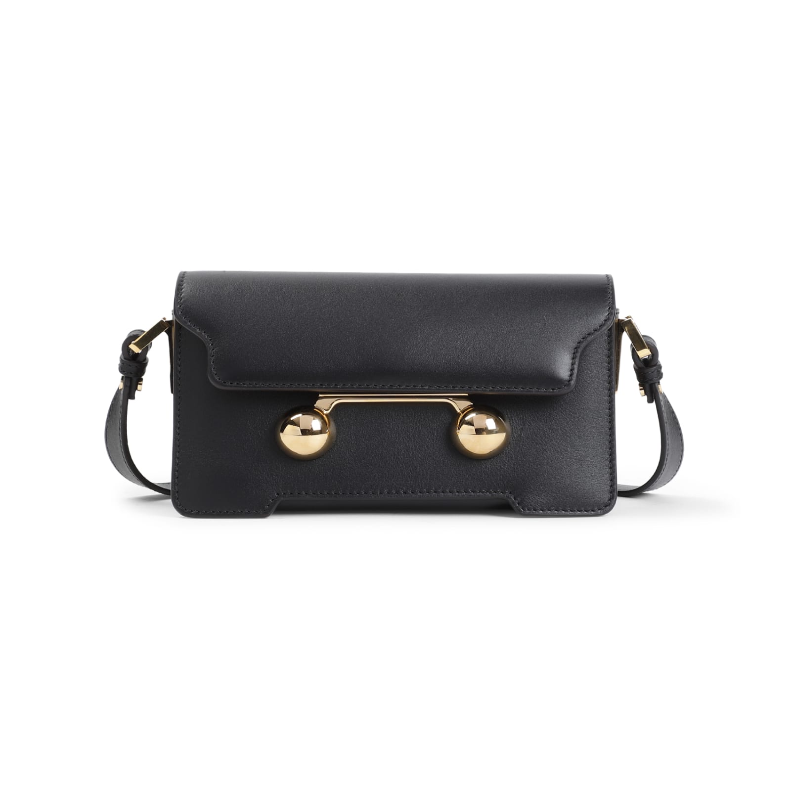 Shop Marni Mini Shoulder Bag In Black