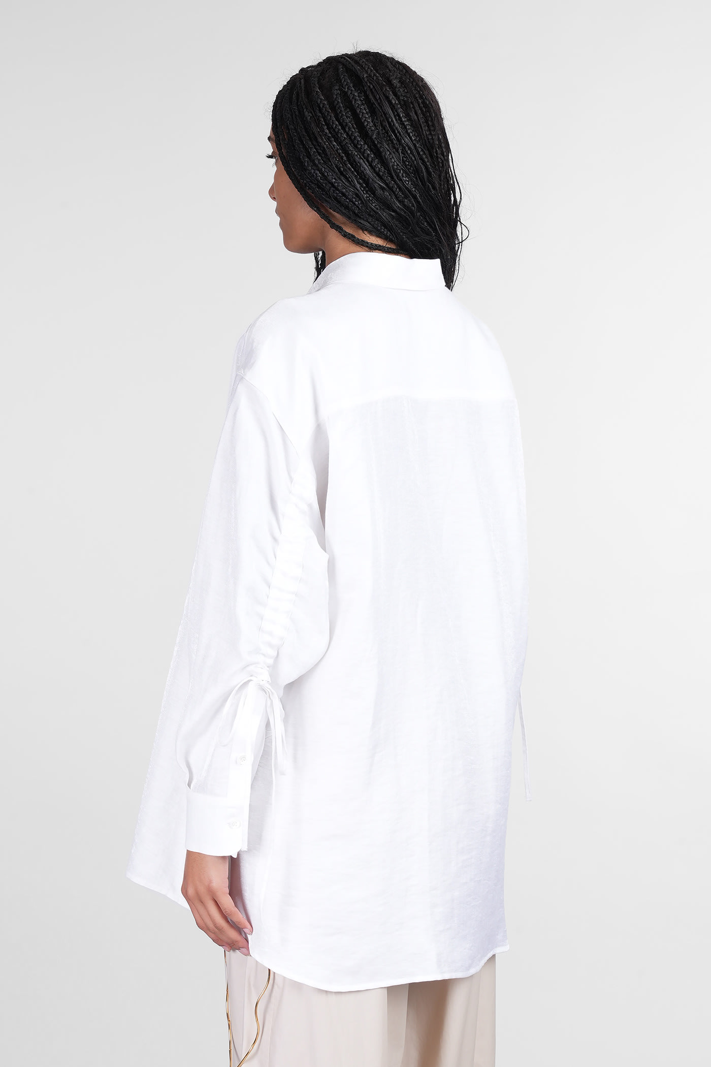 Darkpark Keanu Shirt In White Linen