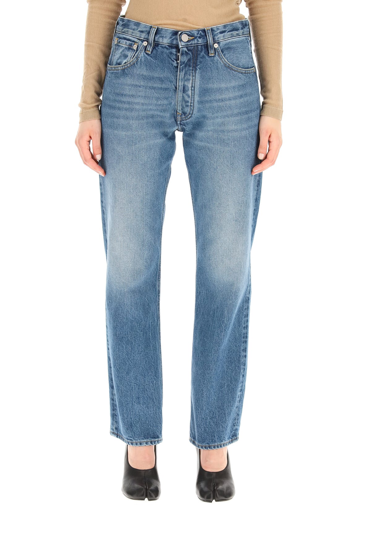 Maison Margiela Icons Jeans In Faded Denim
