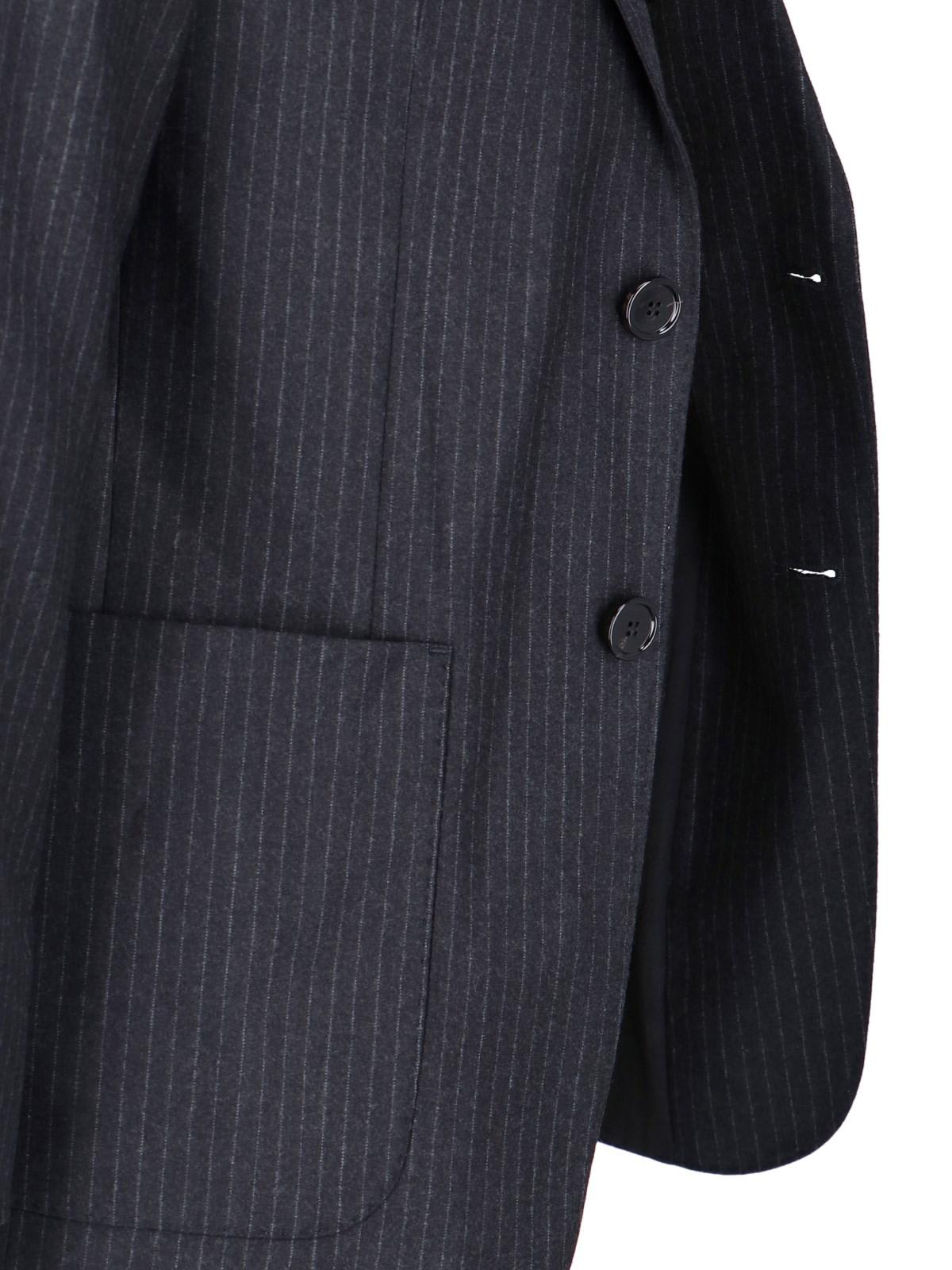 Pinstripe Single-breasted Blazer