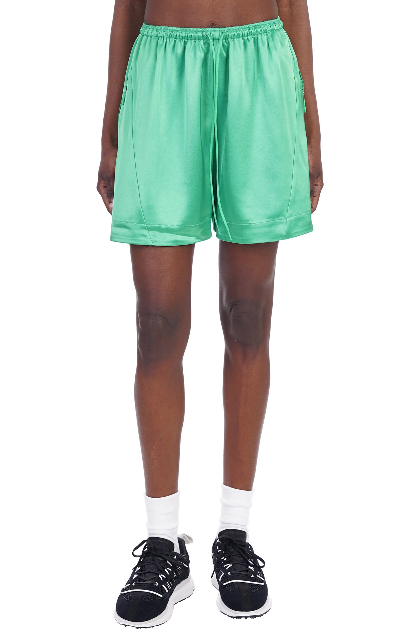 Y-3 Shorts In Green Synthetic Fibers