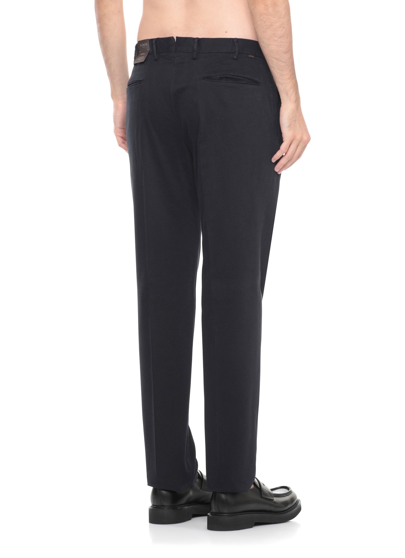 Incotex Venezia 1951 Slim-fit Cotton-blend Poplin Trousers In Blue