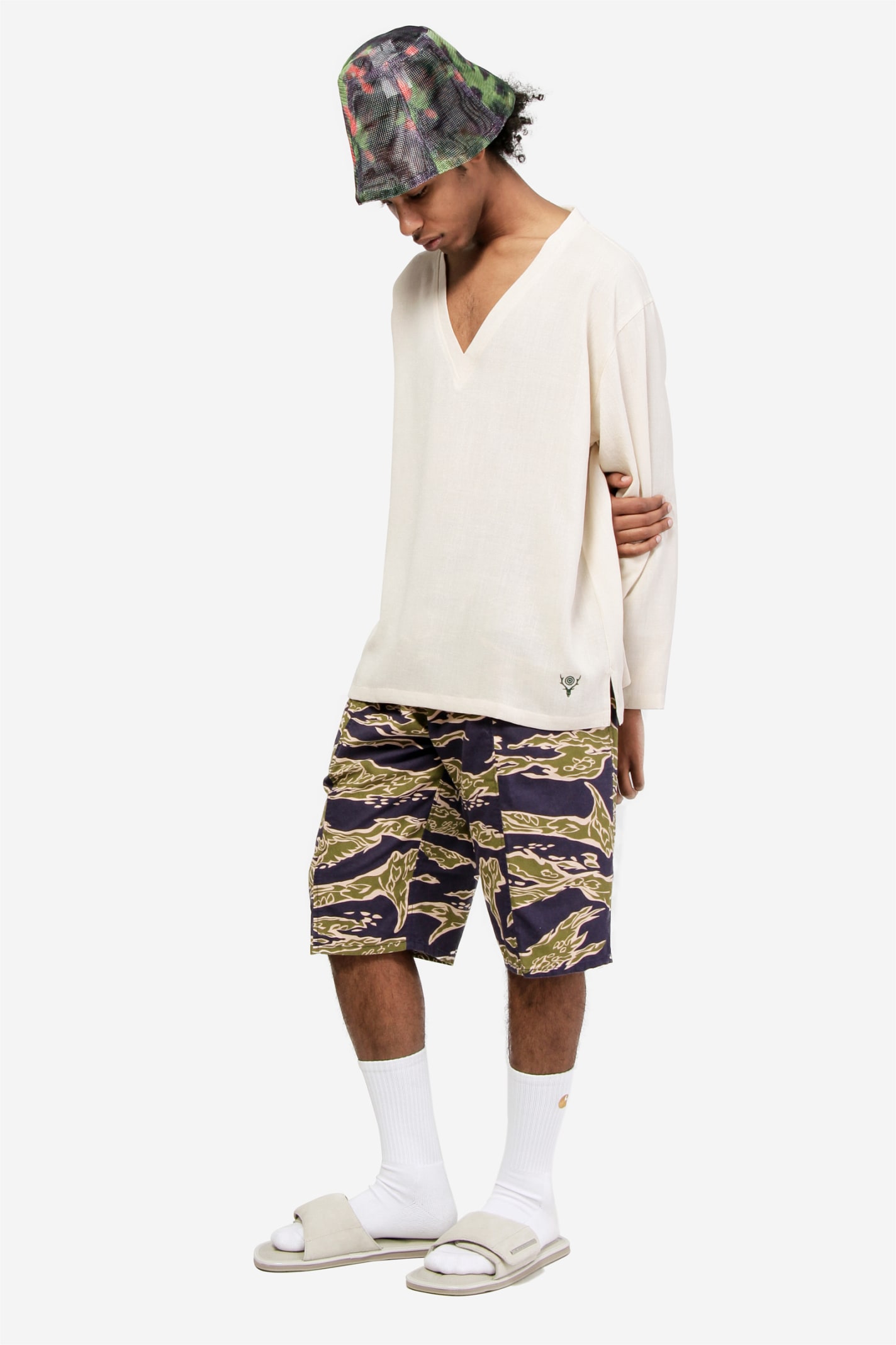 South2 West8 Army String Shorts