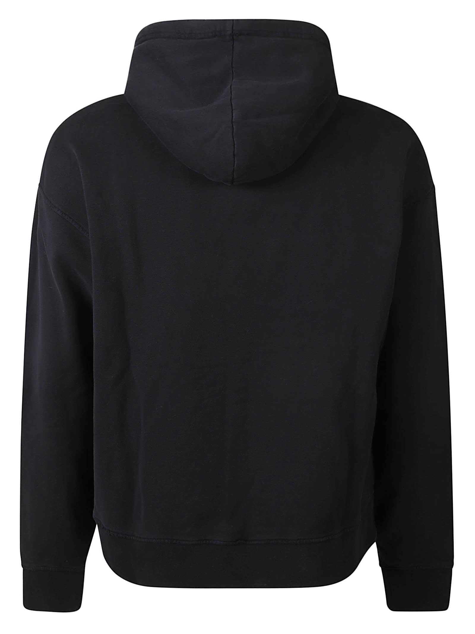 Shop Dsquared2 Relaxed Fit Logo Hoodie In Black