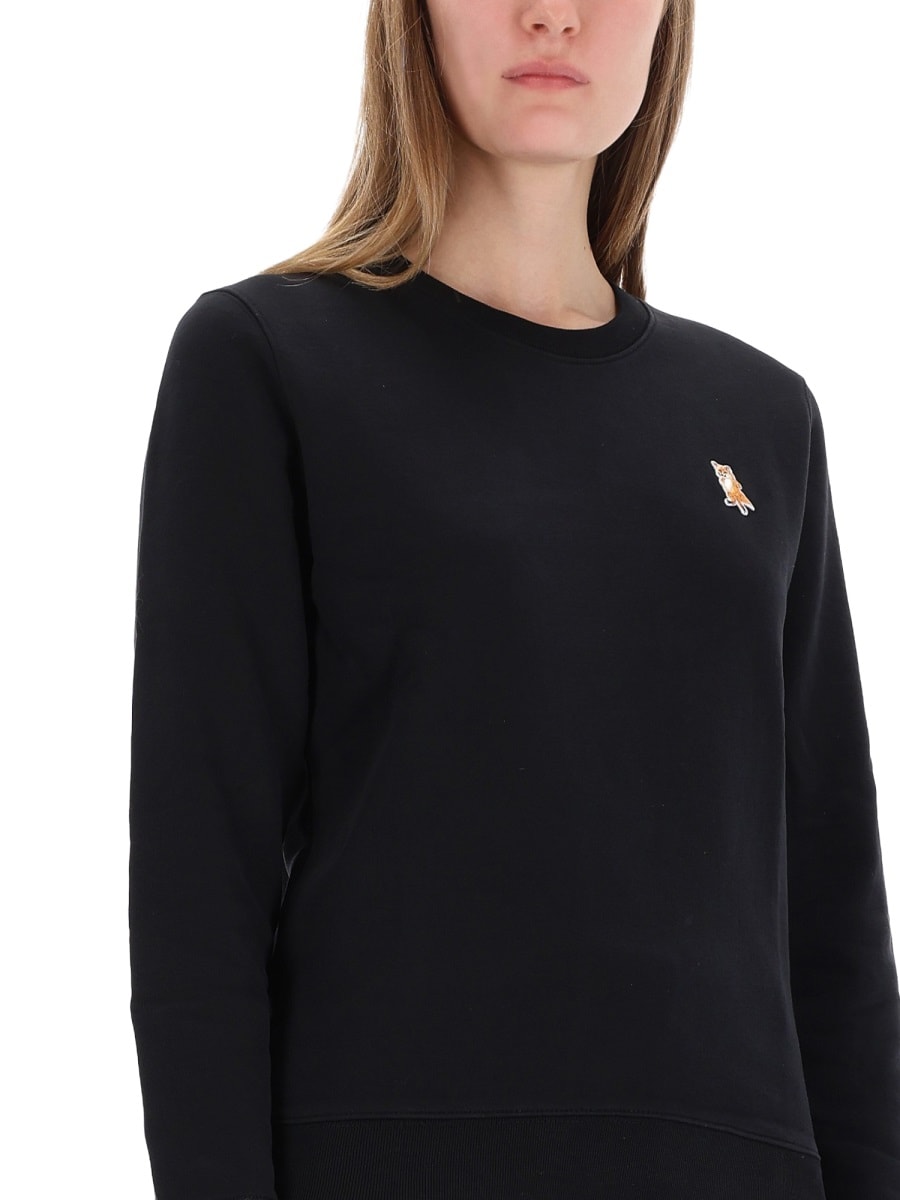 Maison Kitsuné Lady Fox Sweatshirt In Black