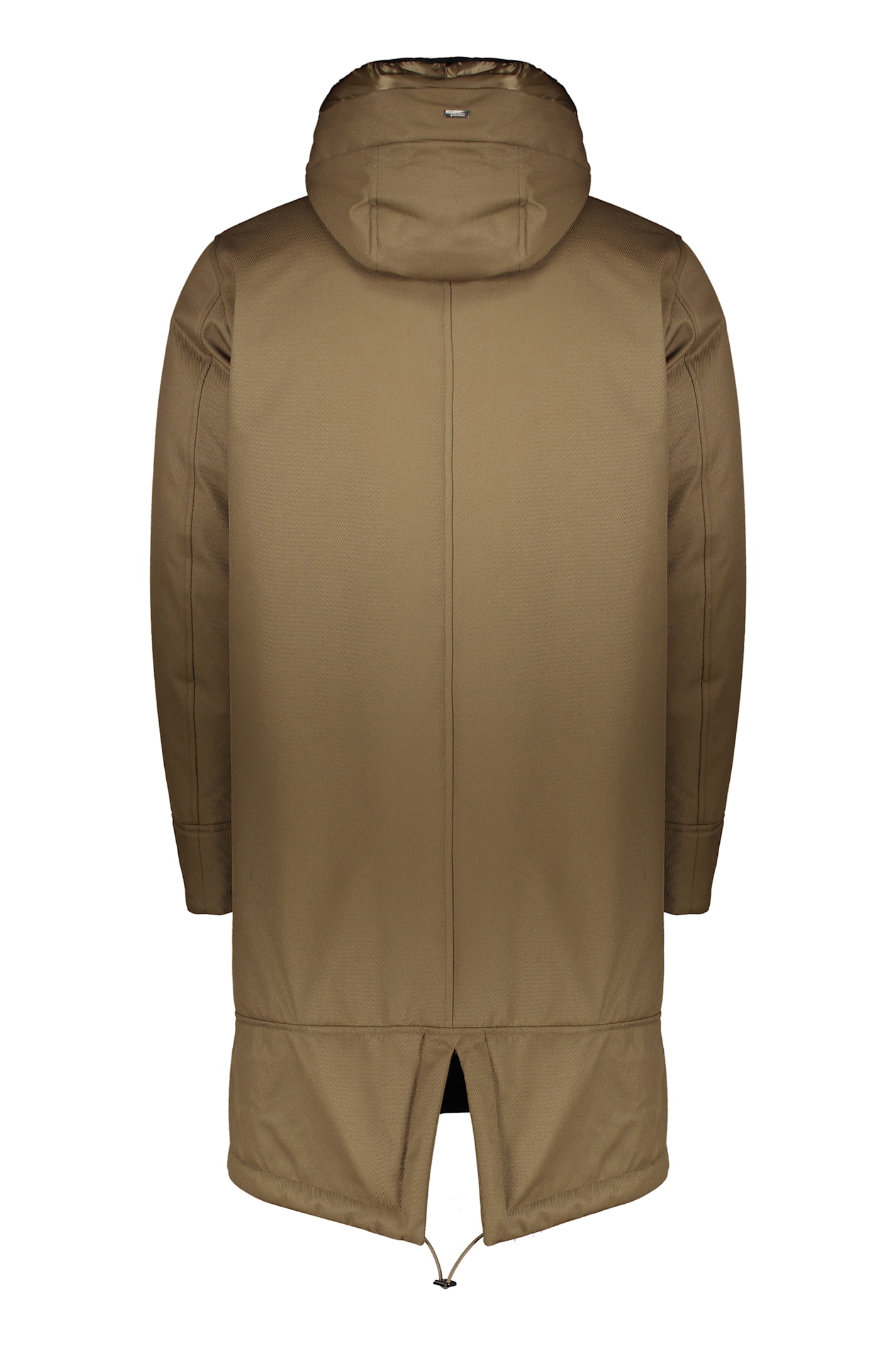 Shop Herno Padded Parka With Hood In Khaki