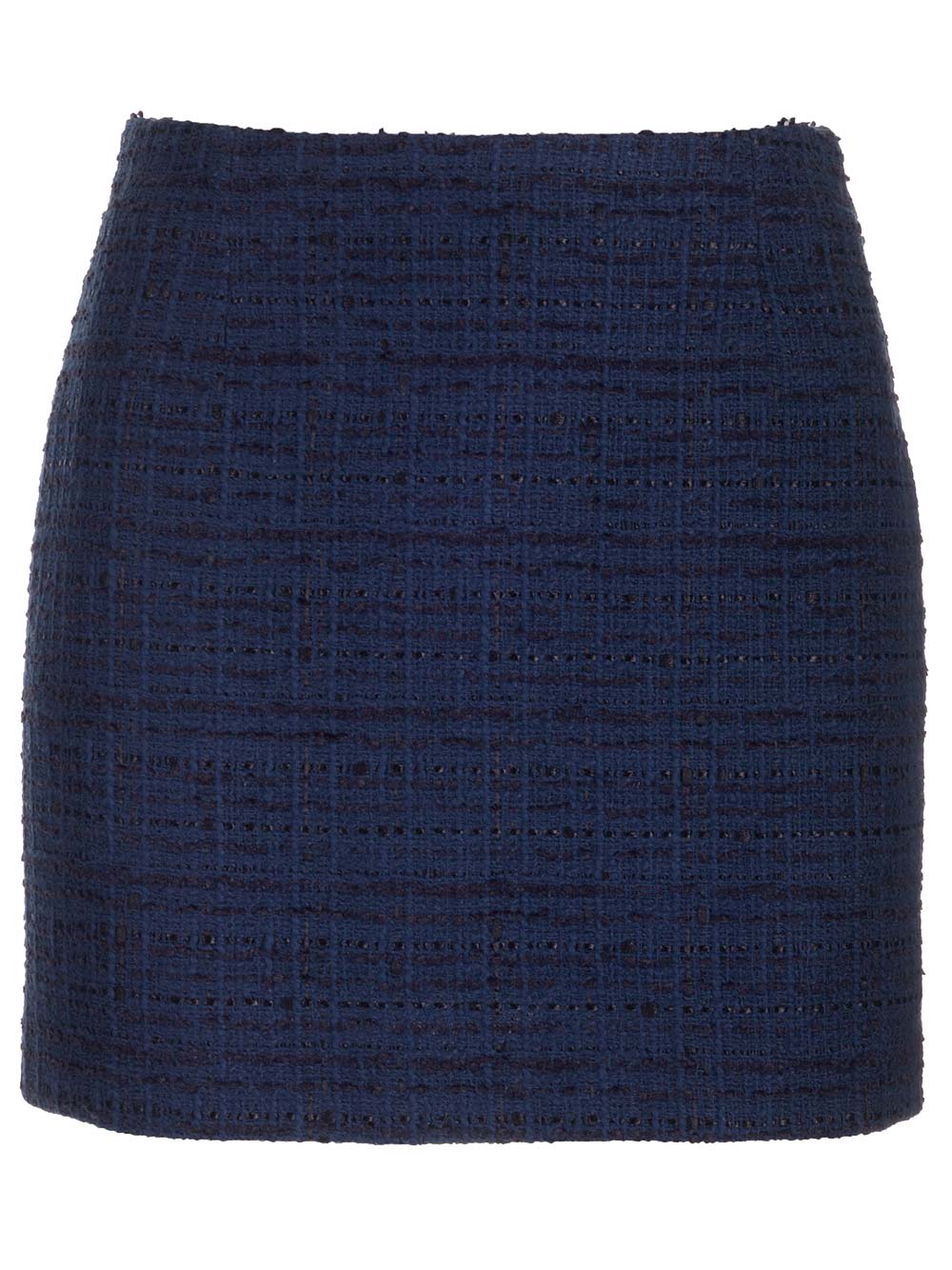 may Mini Skirt In Blue Tweed