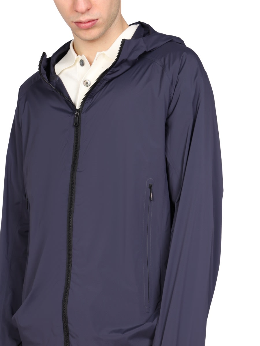 Shop Monobi Nylon Hood Jacket In Blue