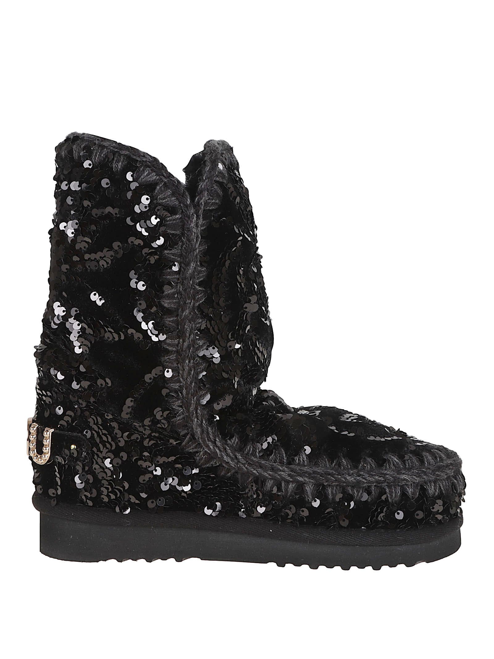 Mou Eskimo 24 Low Heels Ankle Boots In Multi