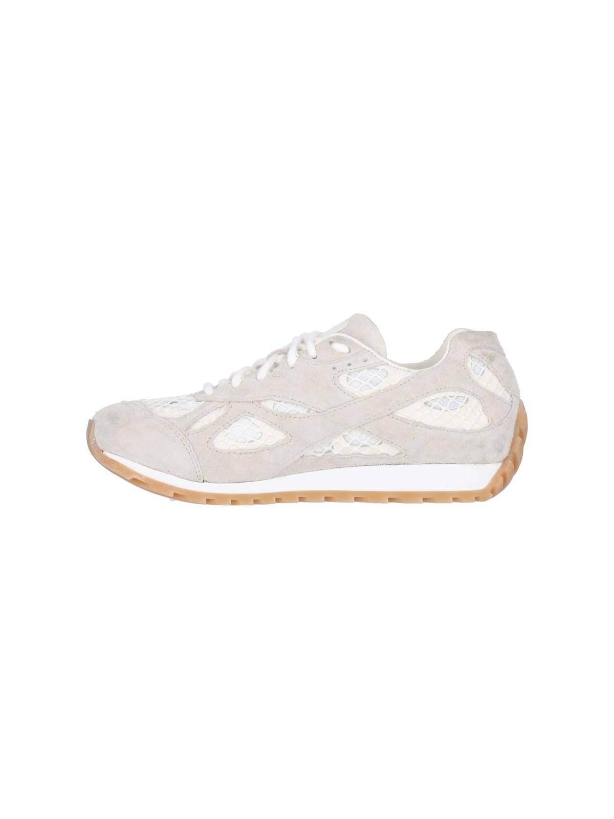 Shop Bottega Veneta Orbit Sneakers In Bianco