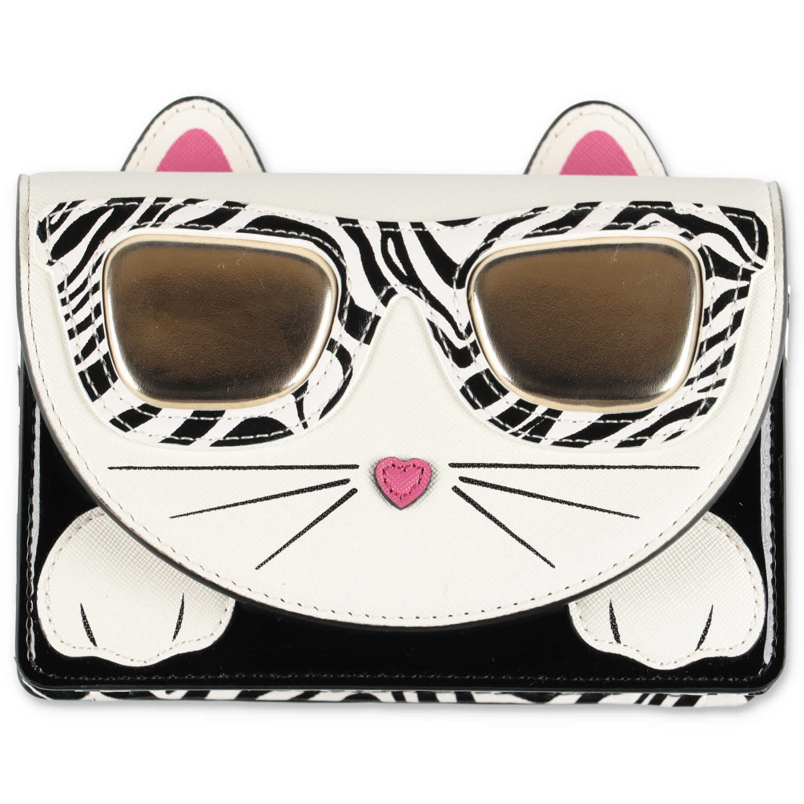 Karl Lagerfeld Borsa A Tracolla Choupette Bianca In Similpelle