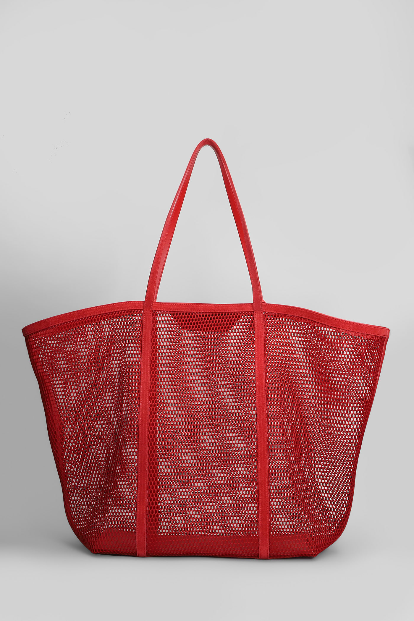 Attico Via Del Mare Tote In Red Polyester