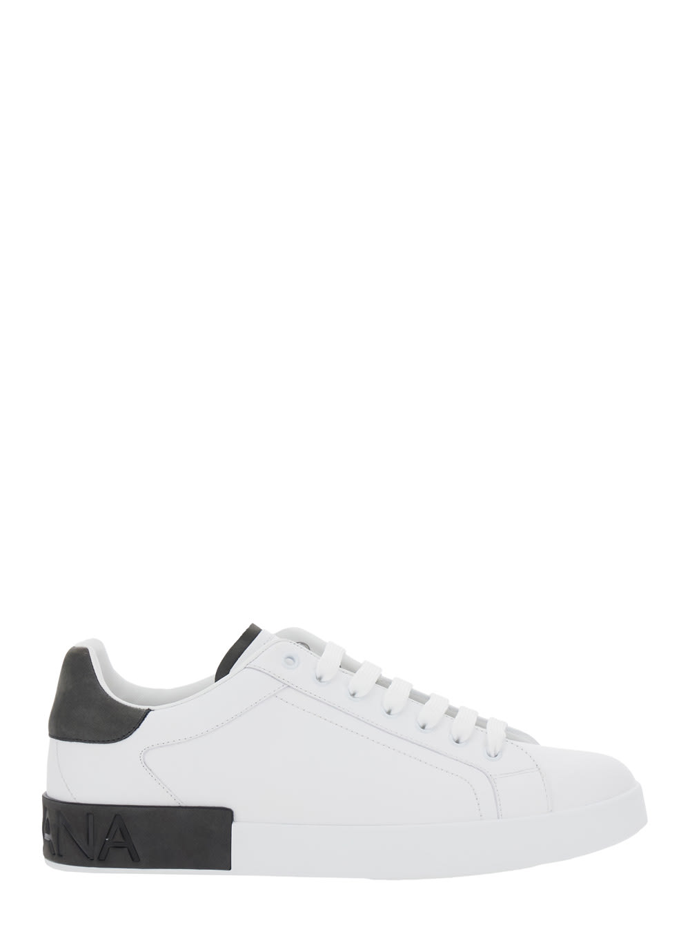 Dolce & Gabbana Sneakers From The Portofino Line In Calfskin In White