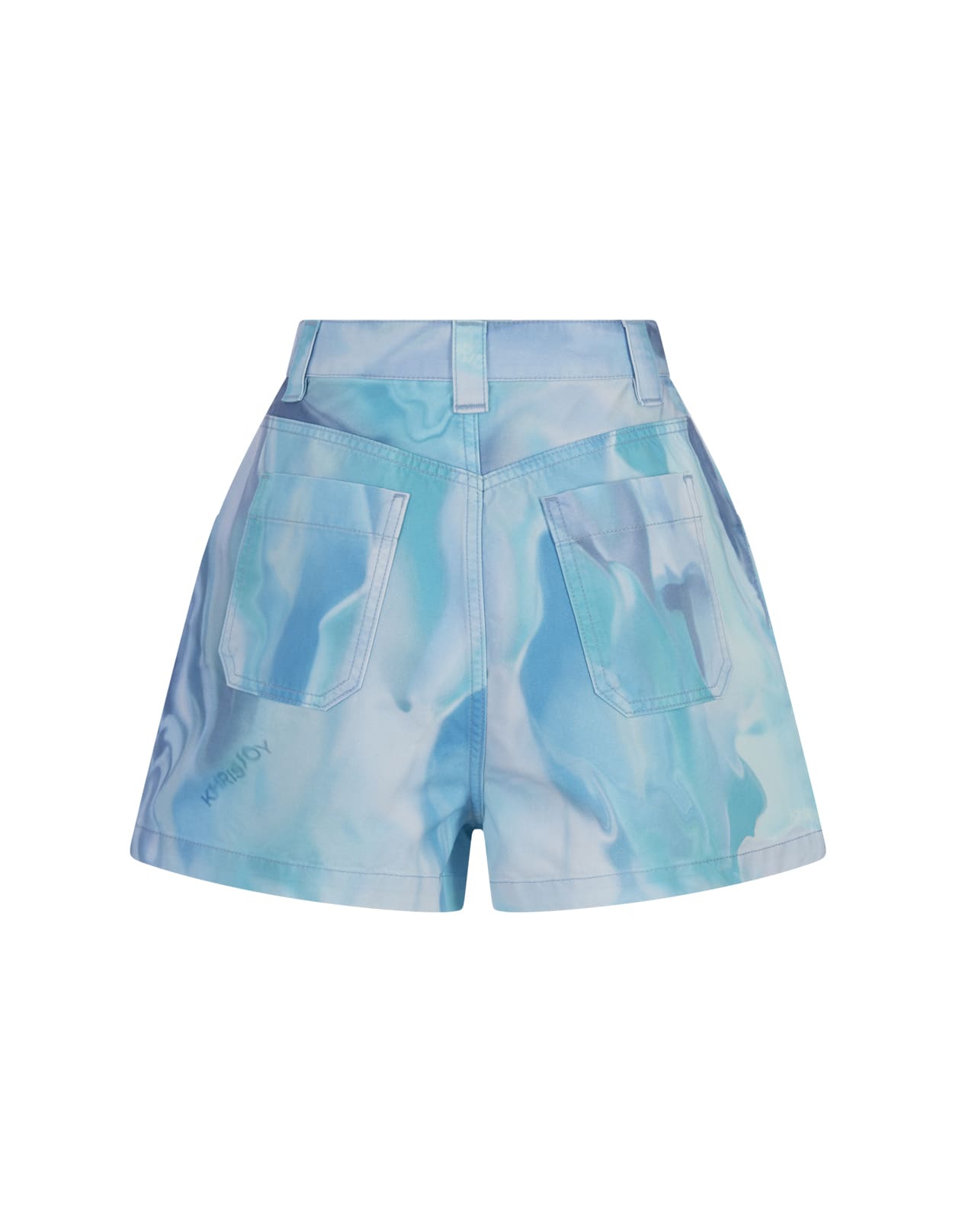 Khrisjoy Horus Air Shorts In Tropical Breeze In Gnawed Blue