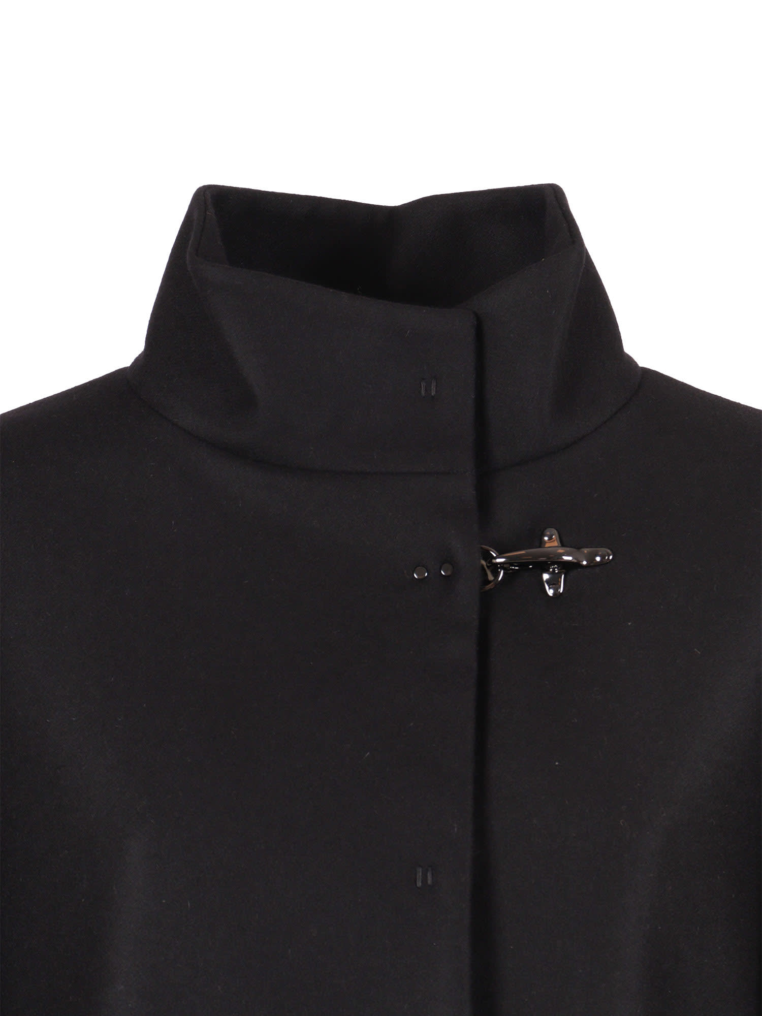 Fay Lined Cape With Hook In Black