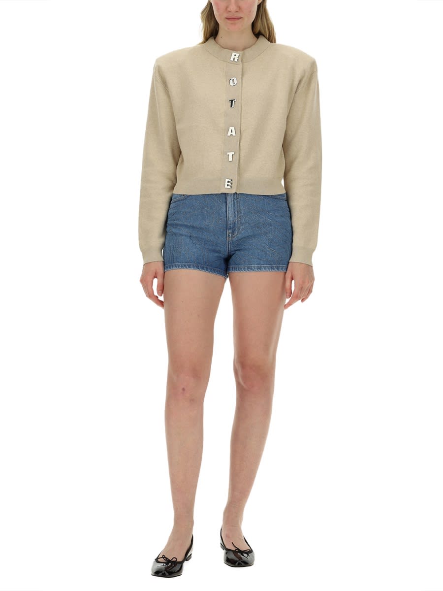 Shop Rotate Birger Christensen Denim Shorts