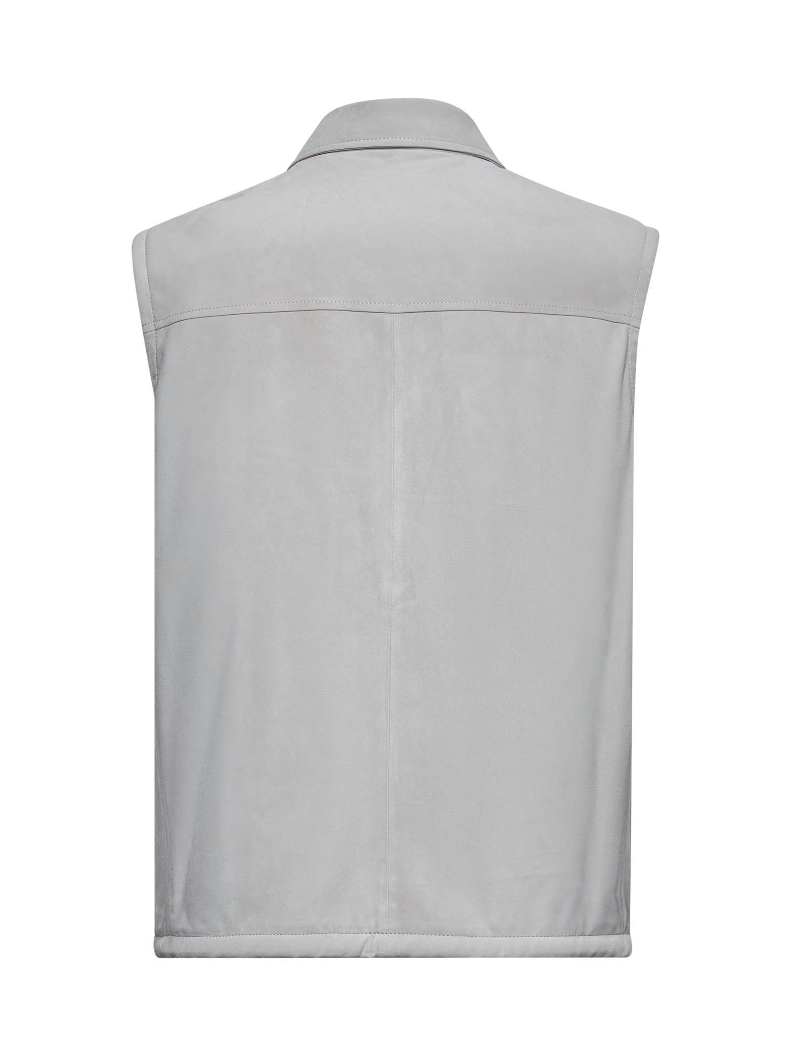 Brunello Cucinelli Sleeveless Button-up Gilet In Rope